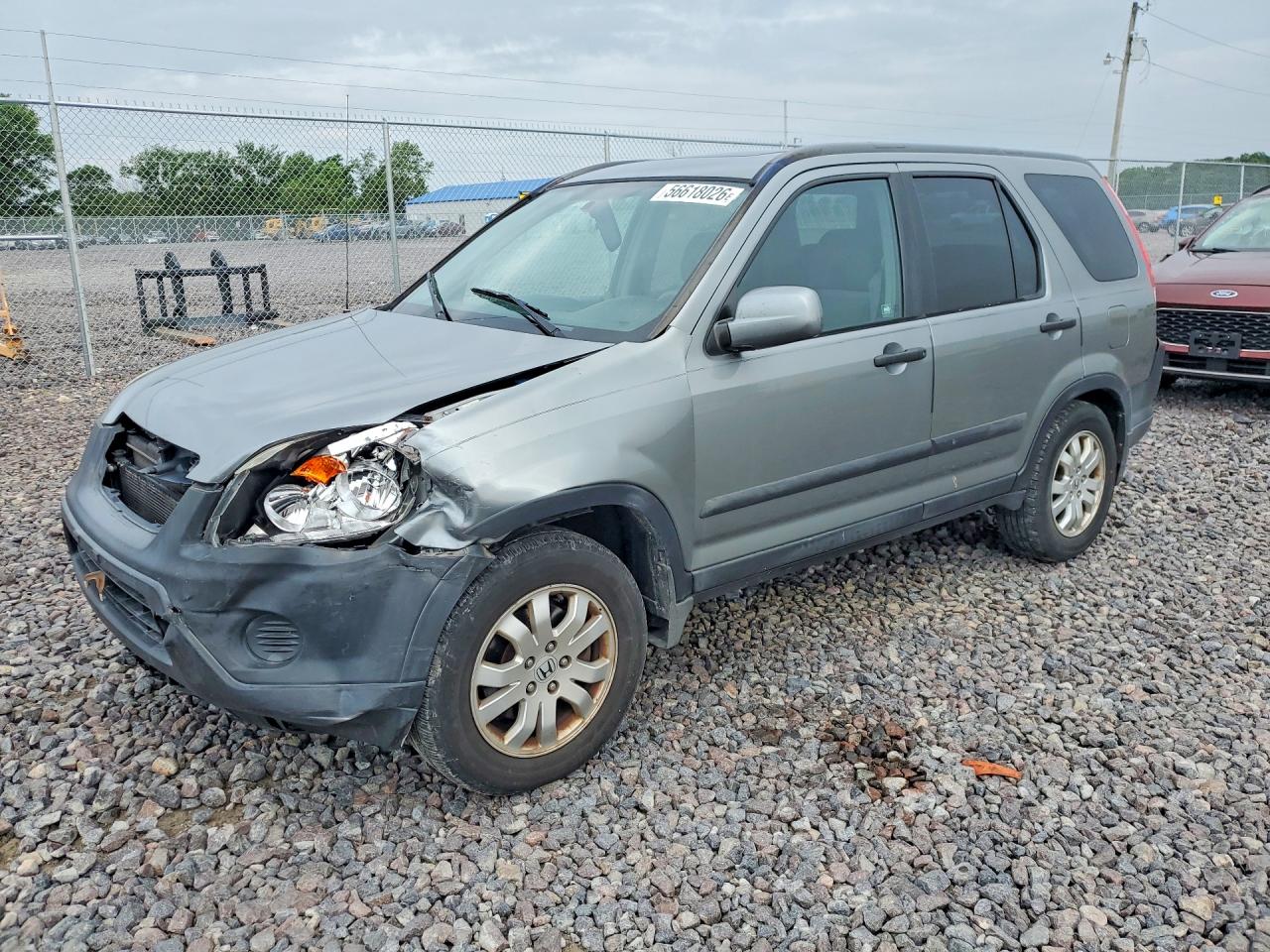 2006 Honda Cr-v Ex Gray vin: SHSRD78846U407739
