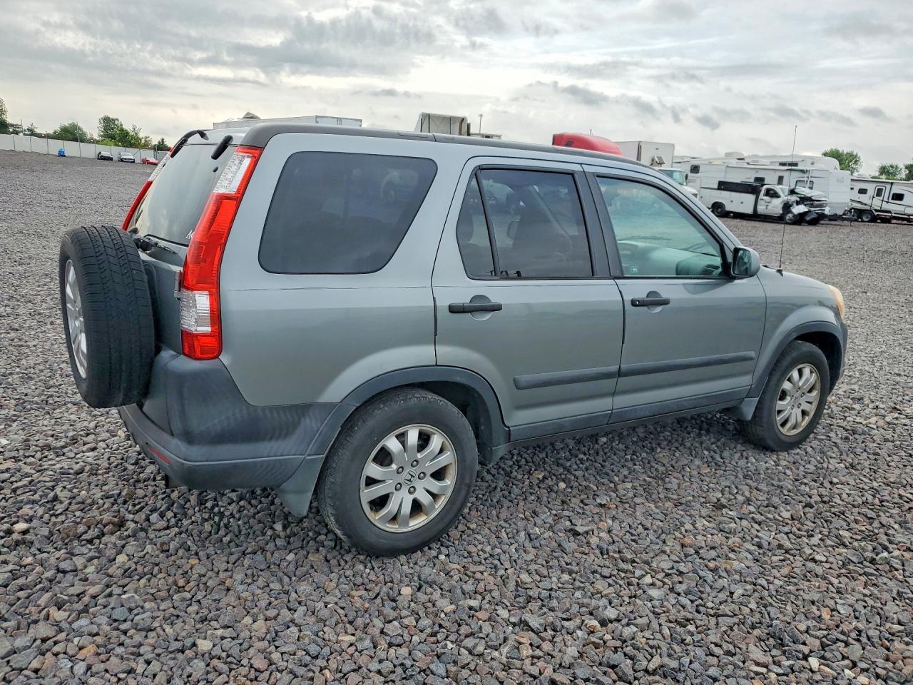 2006 Honda Cr-v Ex Gray vin: SHSRD78846U407739