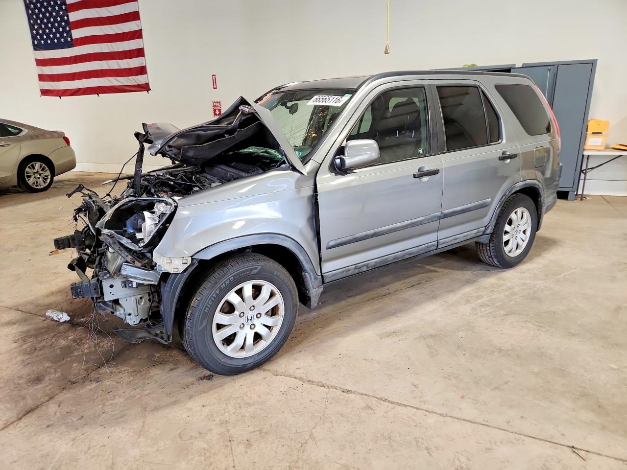 2006 Honda Cr-v Ex Gray vin: SHSRD78846U438568