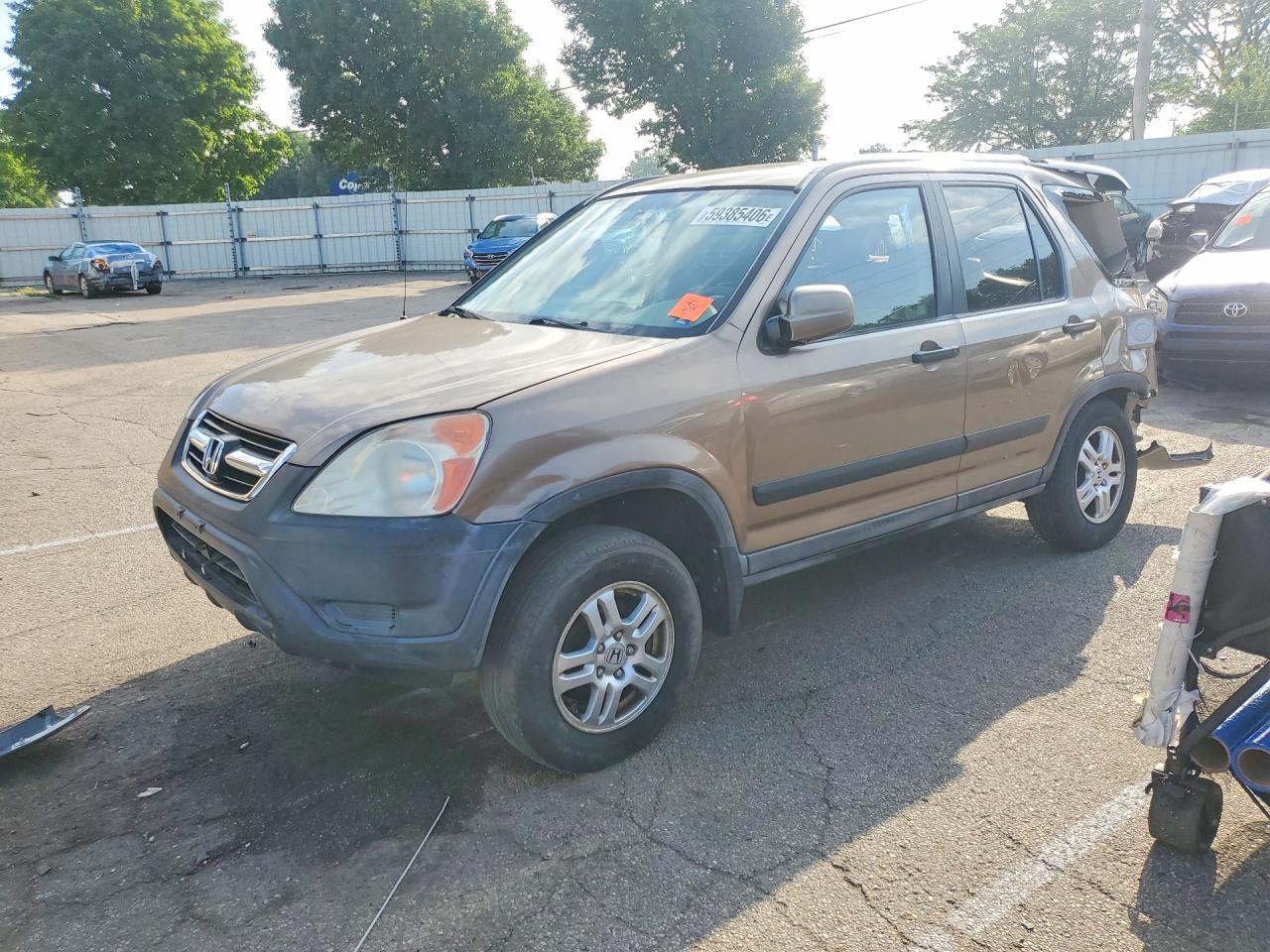 2002 Honda Cr-v Ex Brown vin: SHSRD78852U000975