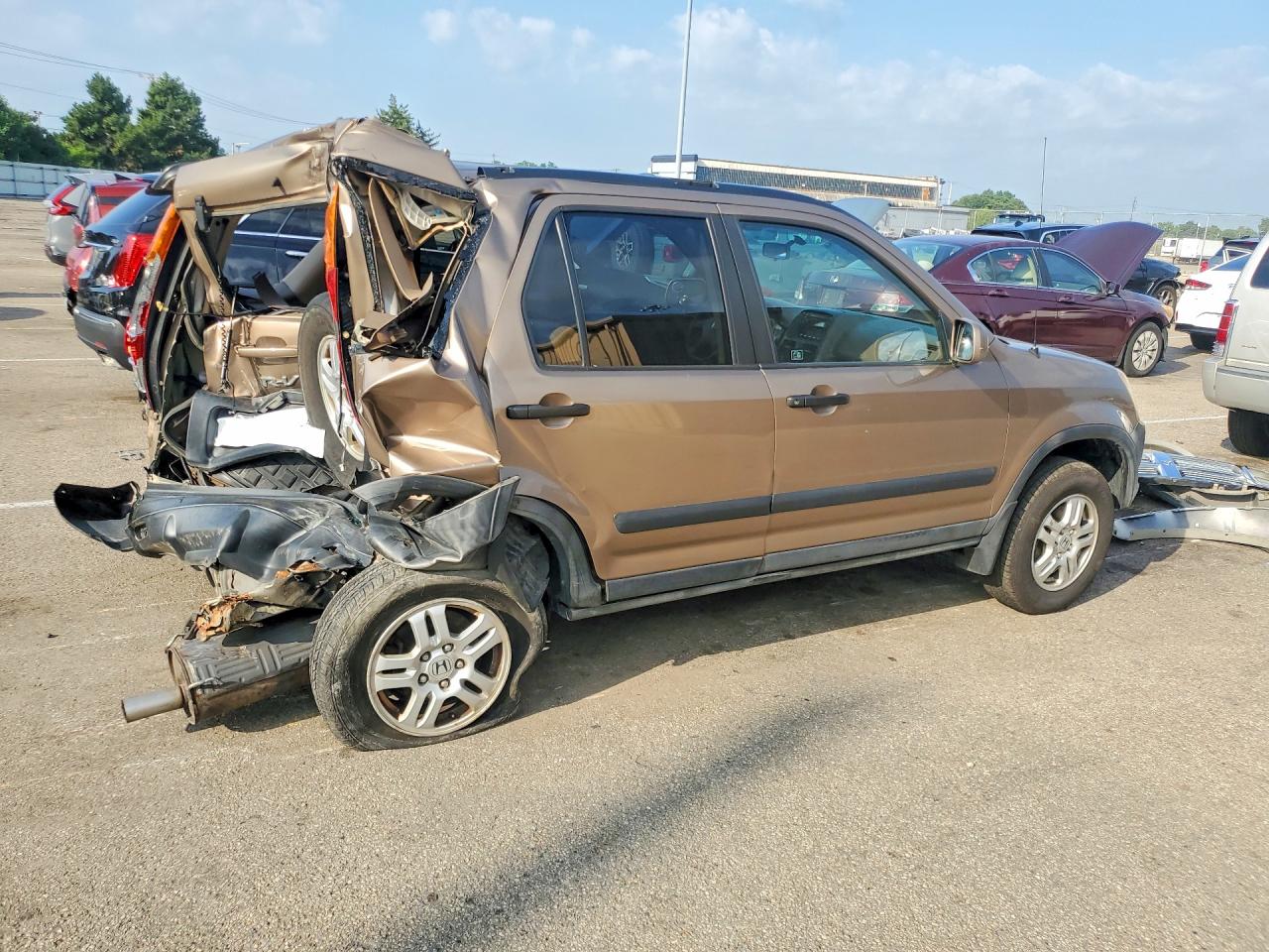 2002 Honda Cr-v Ex Коричневый vin: SHSRD78852U000975