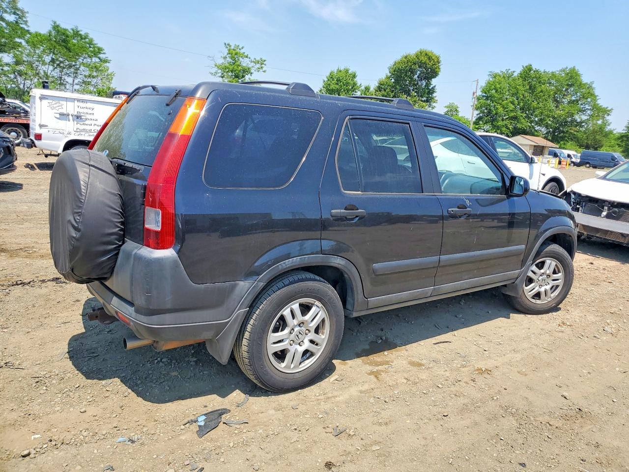 2003 Honda Cr-v Ex Black vin: SHSRD78853U122334