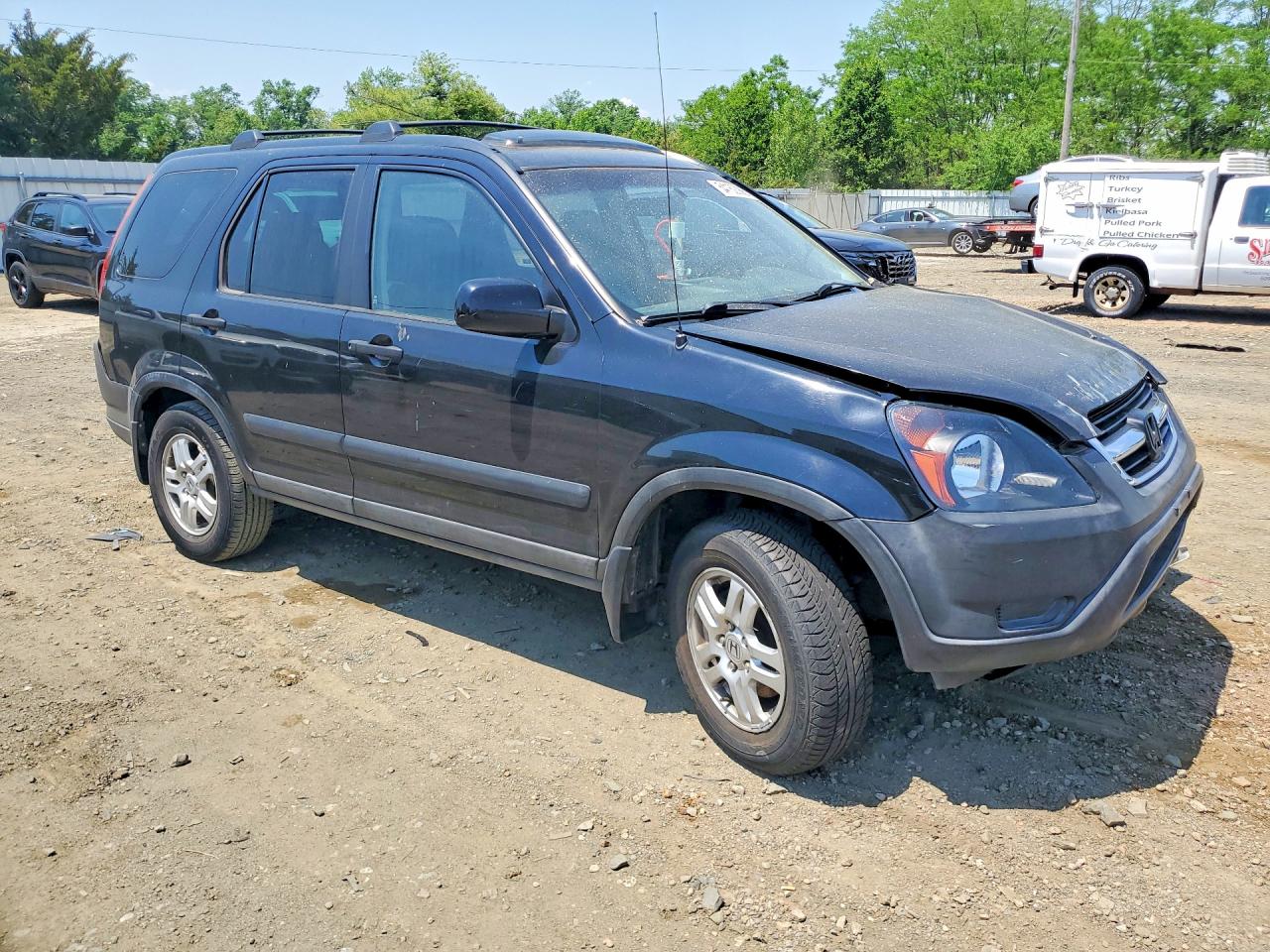 2003 Honda Cr-v Ex Black vin: SHSRD78853U122334