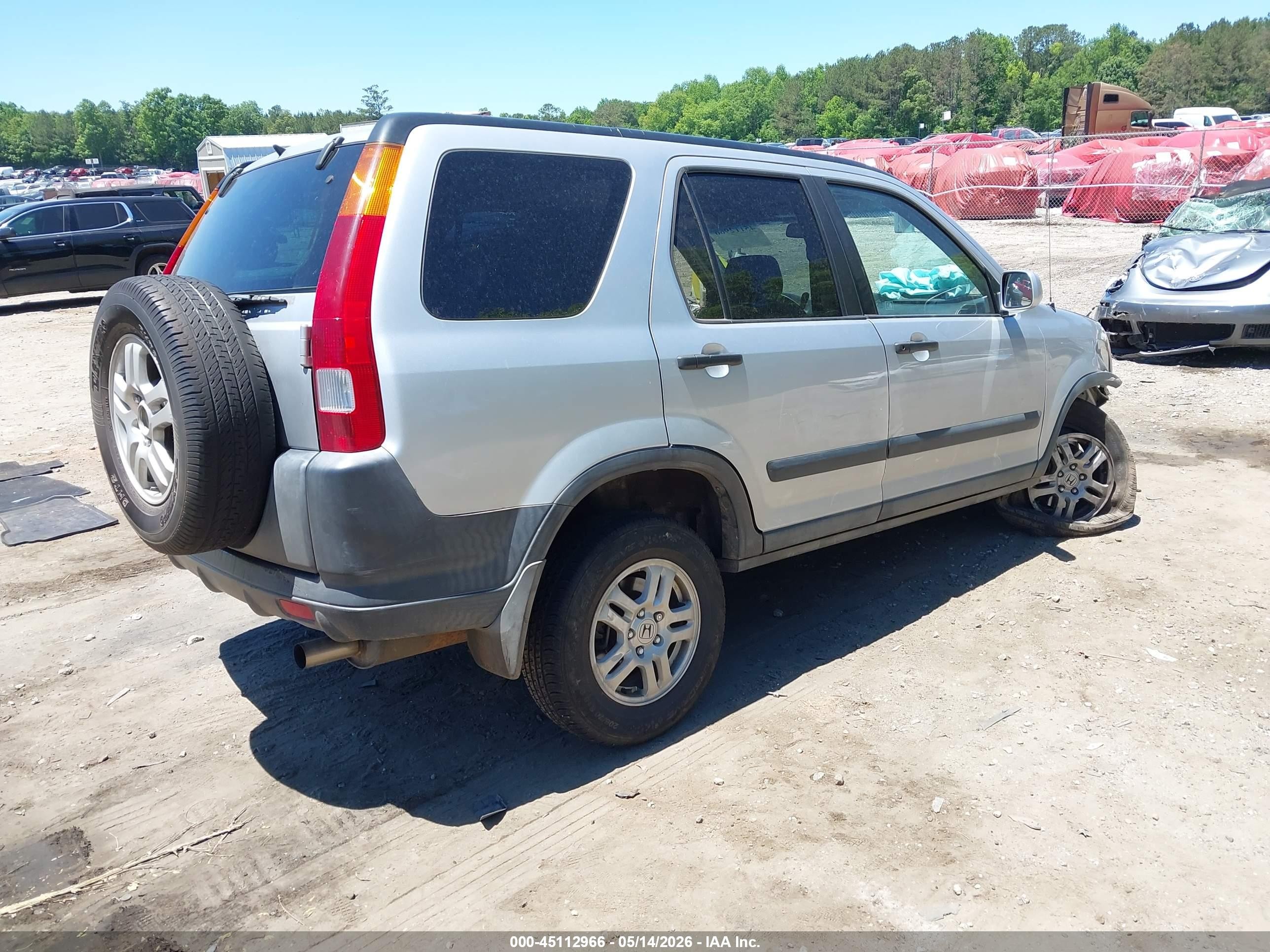 2003 Honda Cr-v Ex Silver vin: SHSRD78853U140283