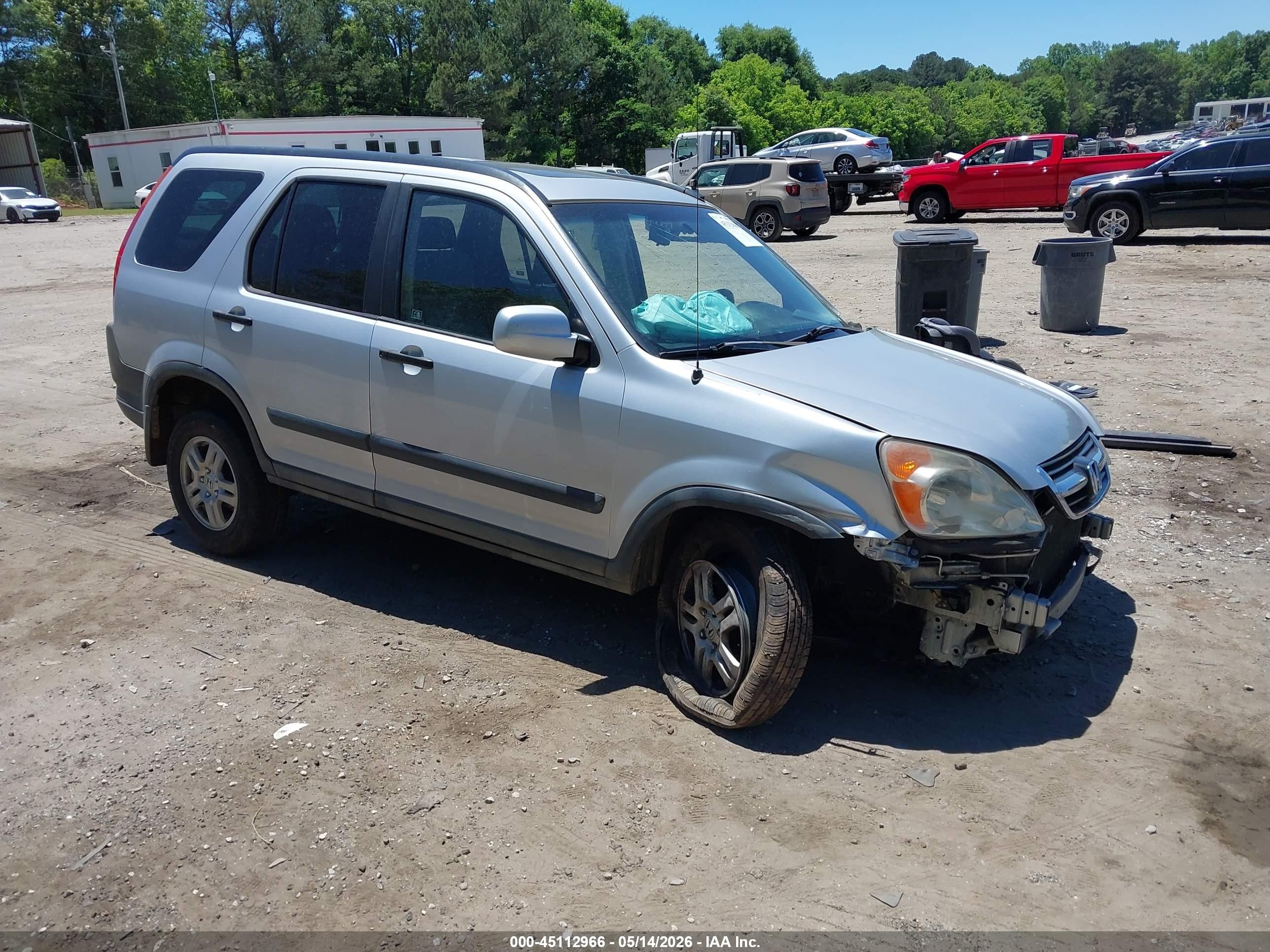2003 Honda Cr-v Ex Silver vin: SHSRD78853U140283