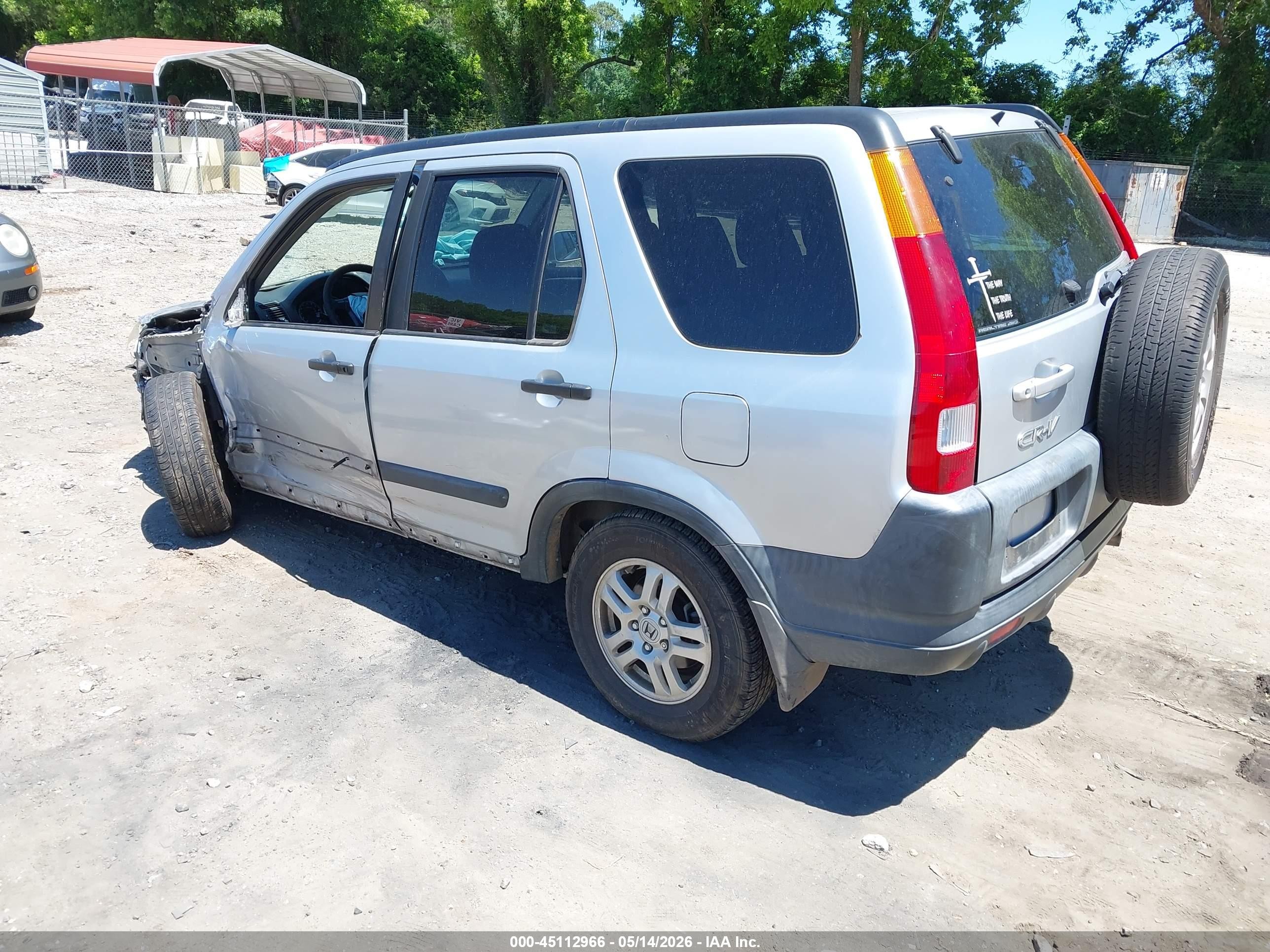 2003 Honda Cr-v Ex Silver vin: SHSRD78853U140283