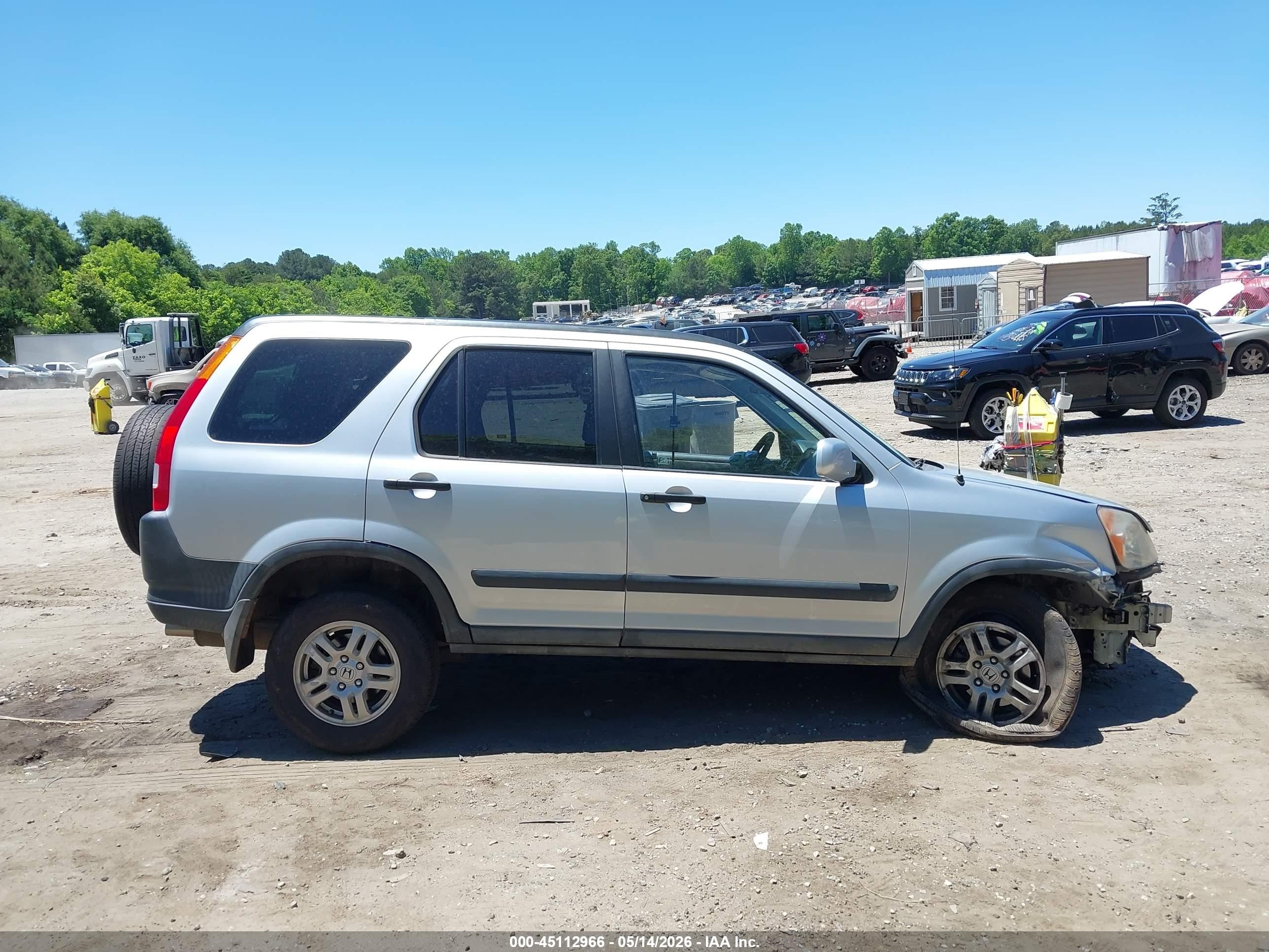2003 Honda Cr-v Ex Silver vin: SHSRD78853U140283