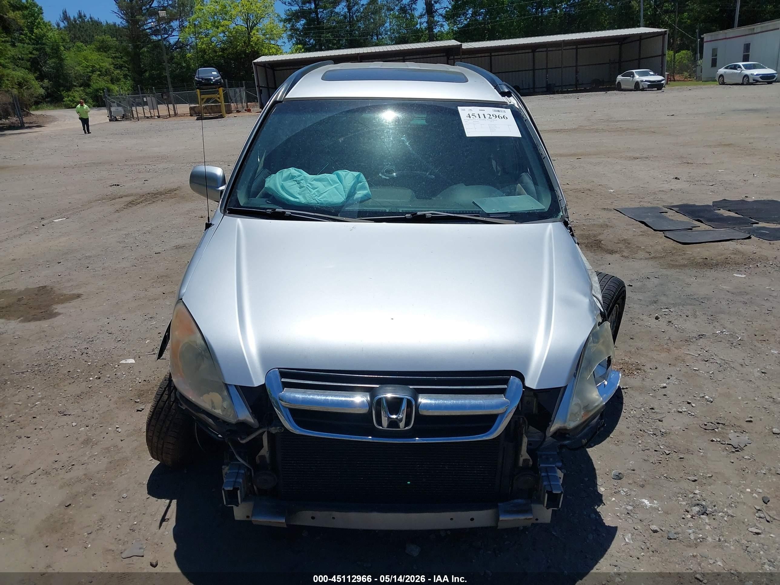 2003 Honda Cr-v Ex Silver vin: SHSRD78853U140283