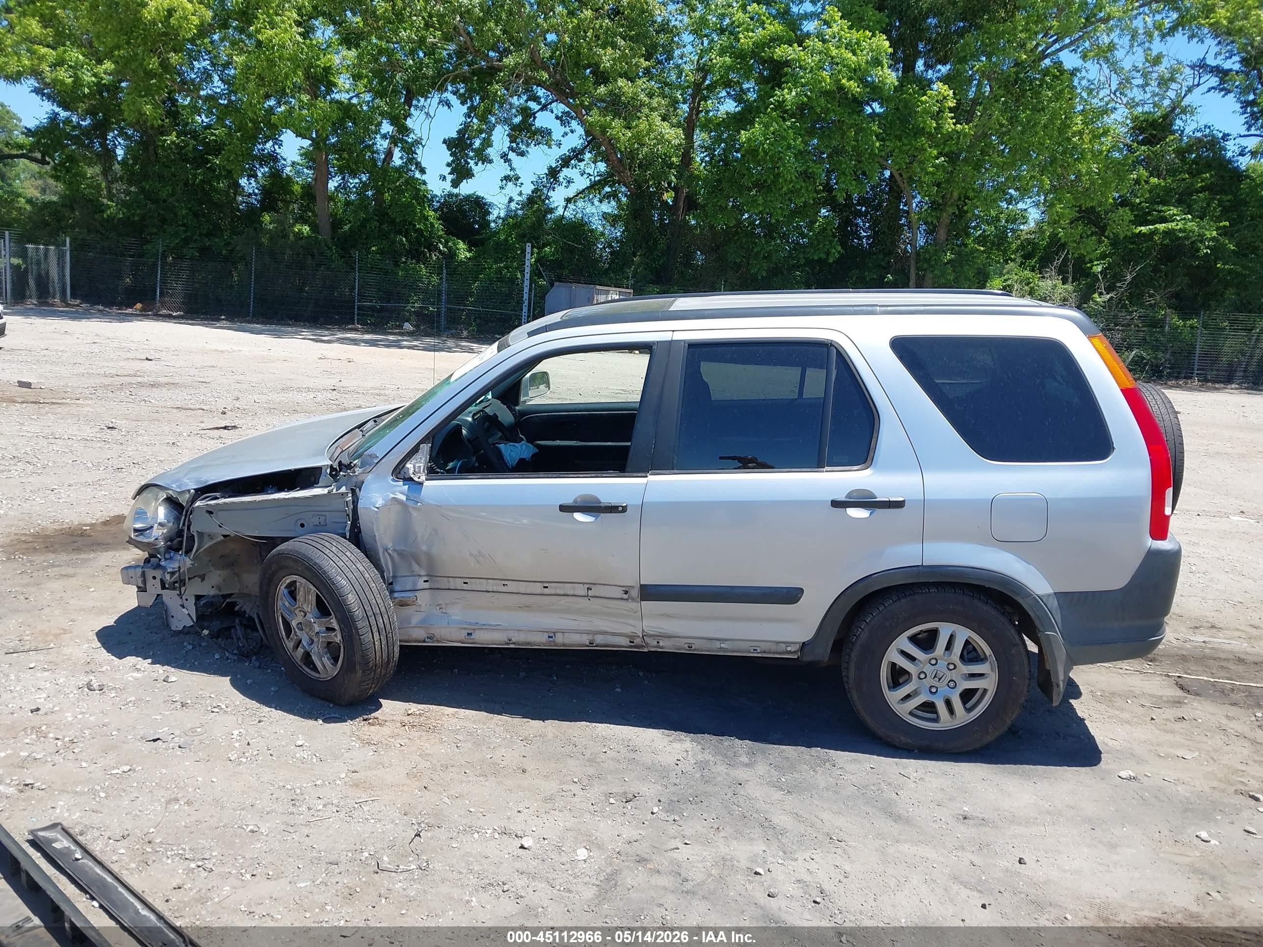 2003 Honda Cr-v Ex Silver vin: SHSRD78853U140283