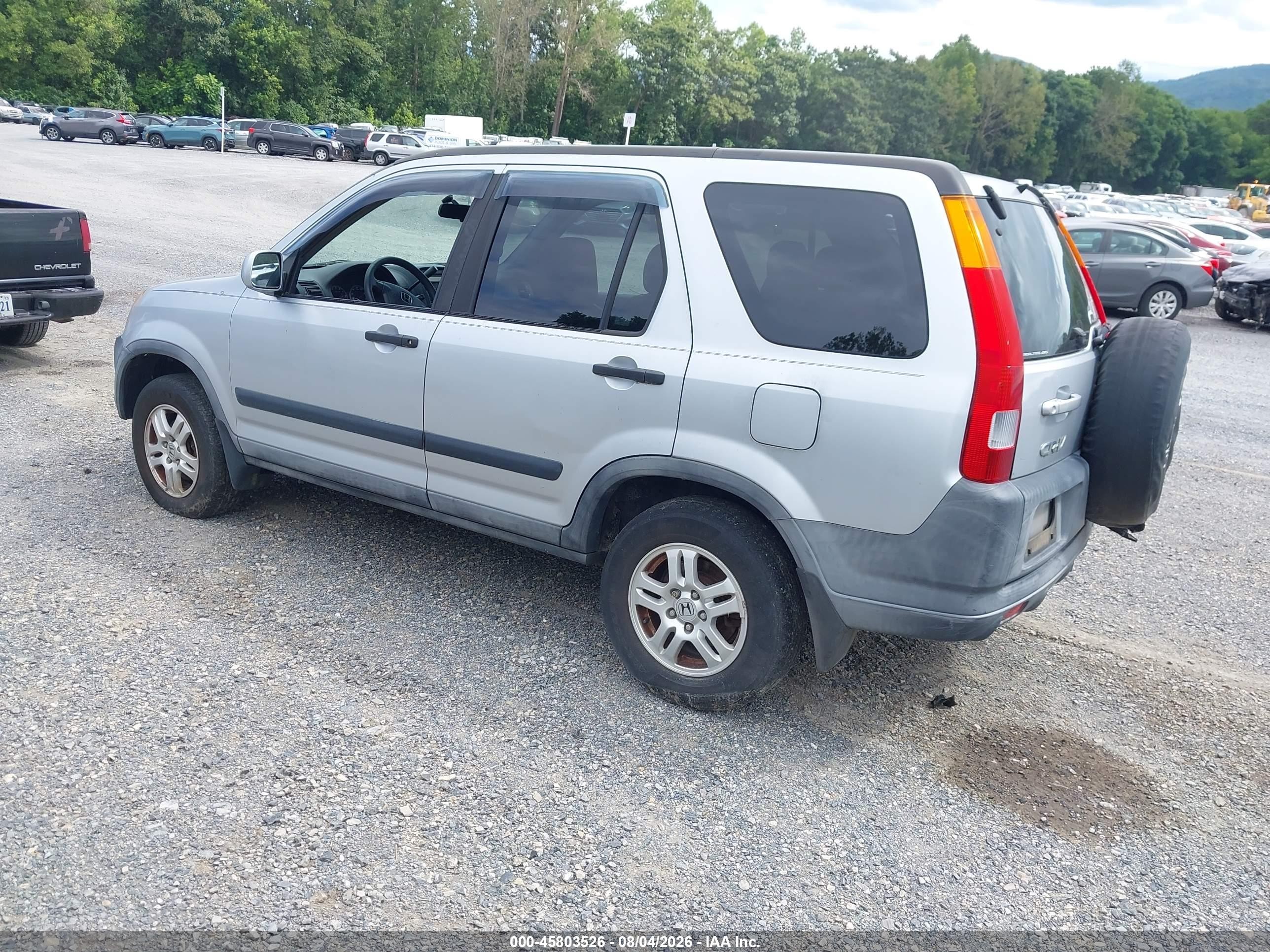2003 Honda Cr-v Ex Silver vin: SHSRD78853U151770