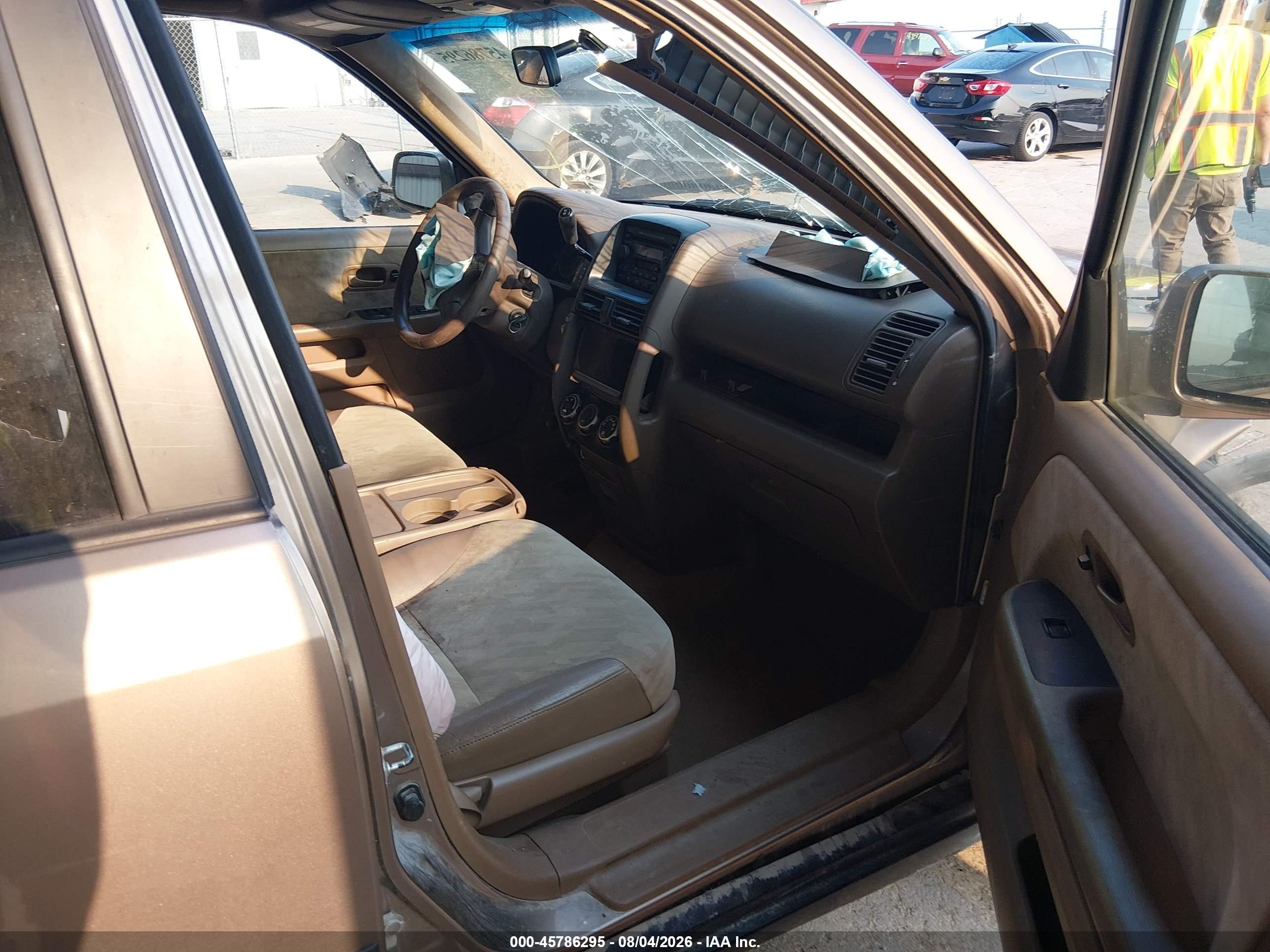 2004 Honda Cr-v Ex Beige vin: SHSRD78854U202833