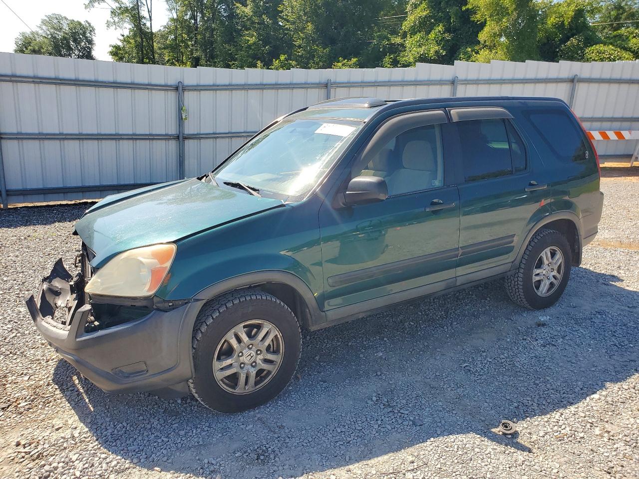 2004 Honda Cr-v Ex Green vin: SHSRD78854U211015