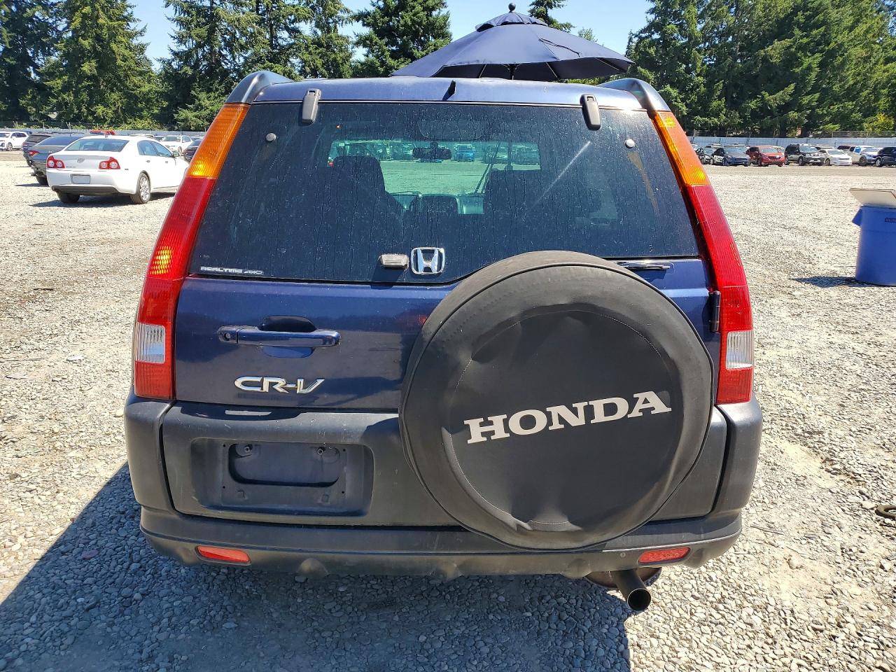 2004 Honda Cr-v Ex Blue vin: SHSRD78854U213525