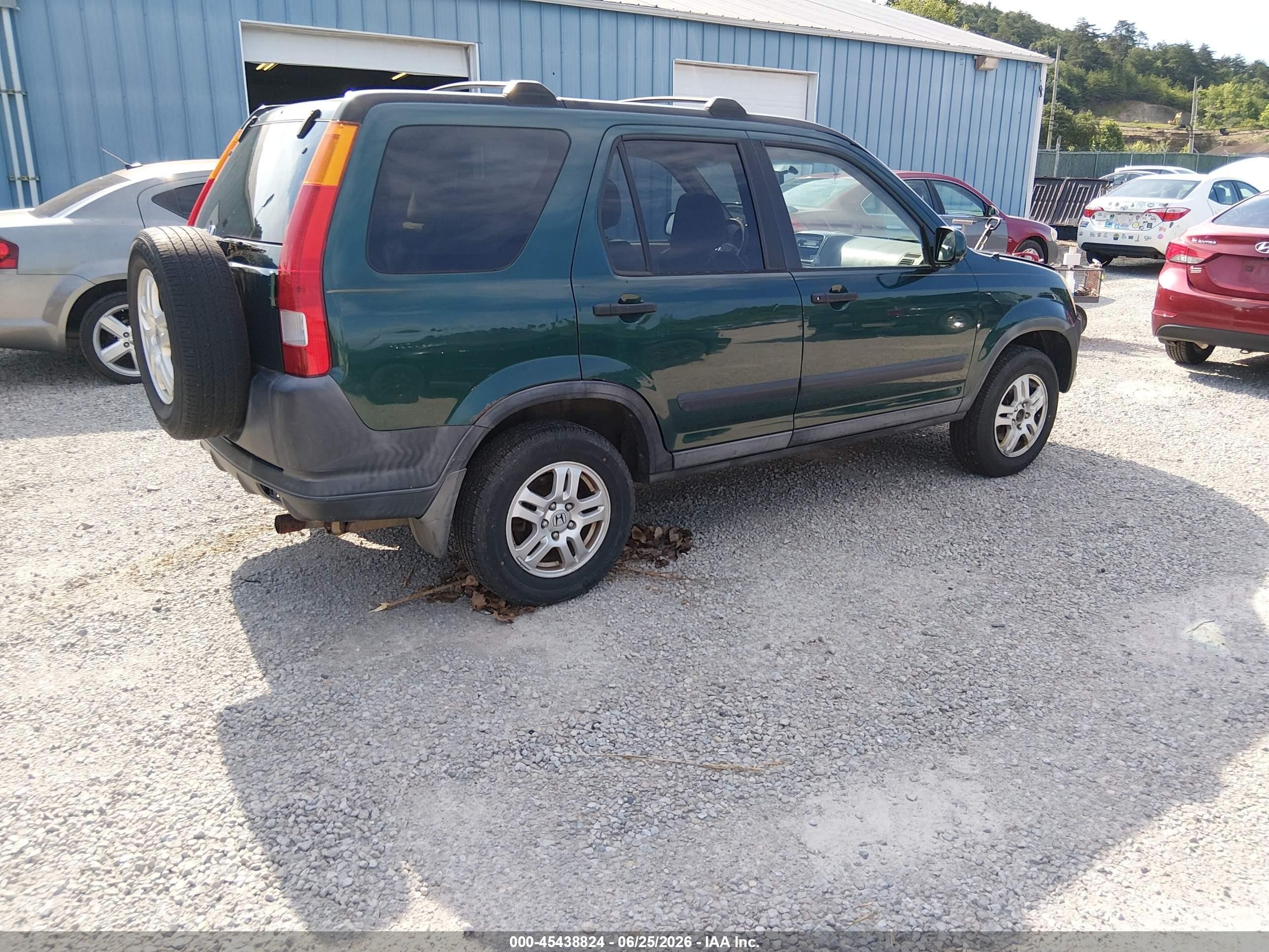 2004 Honda Cr-v Ex Green vin: SHSRD78854U214853