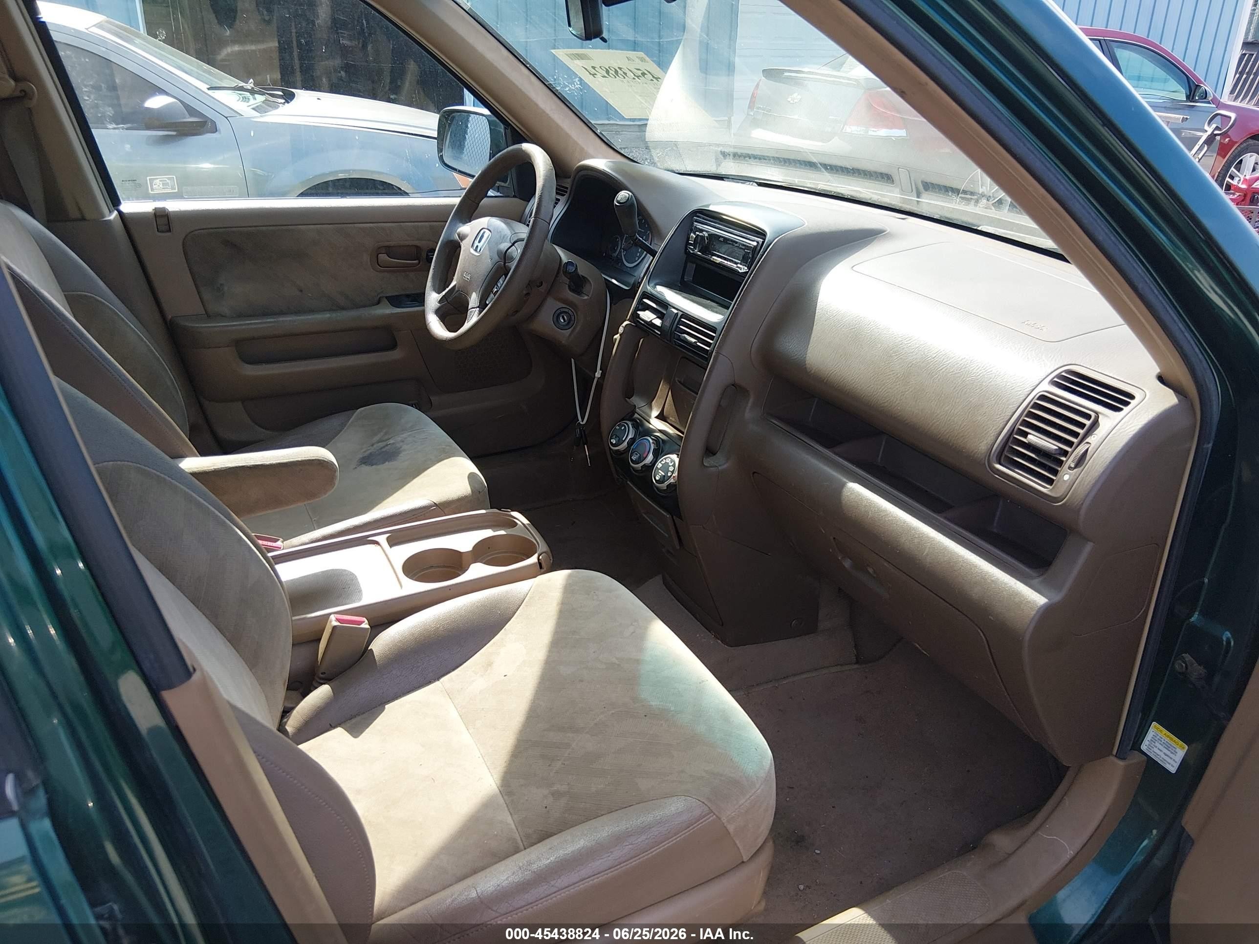 2004 Honda Cr-v Ex Green vin: SHSRD78854U214853