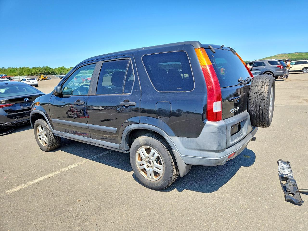 2004 Honda Cr-v Ex Black vin: SHSRD78854U232897