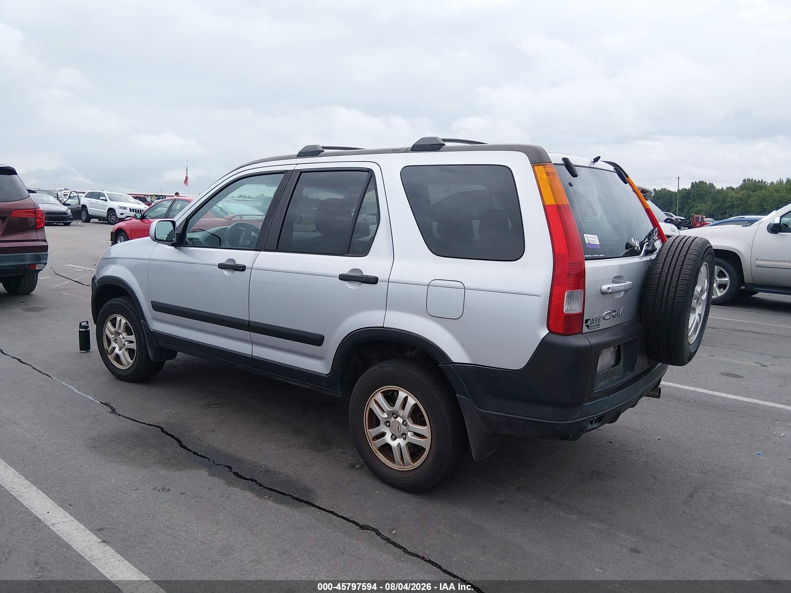 2004 Honda Cr-v Ex Серебряный vin: SHSRD78854U257511
