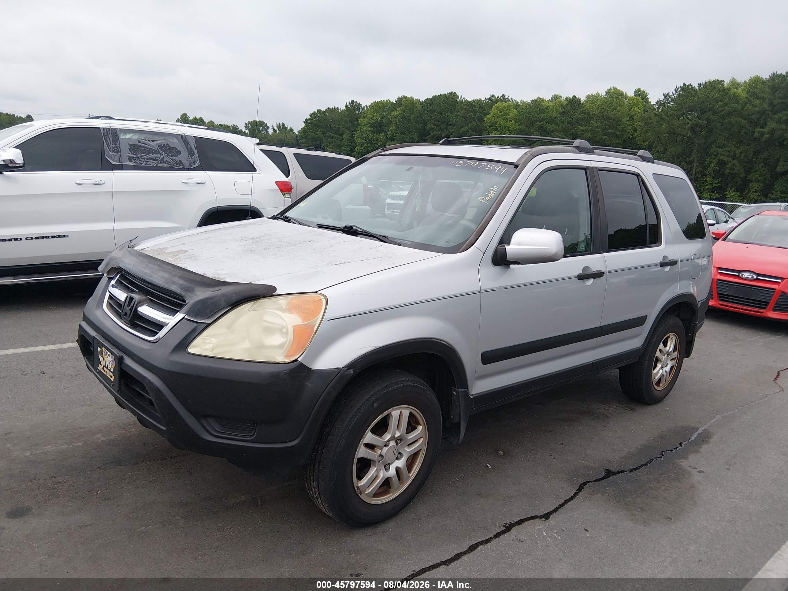 2004 Honda Cr-v Ex Серебряный vin: SHSRD78854U257511