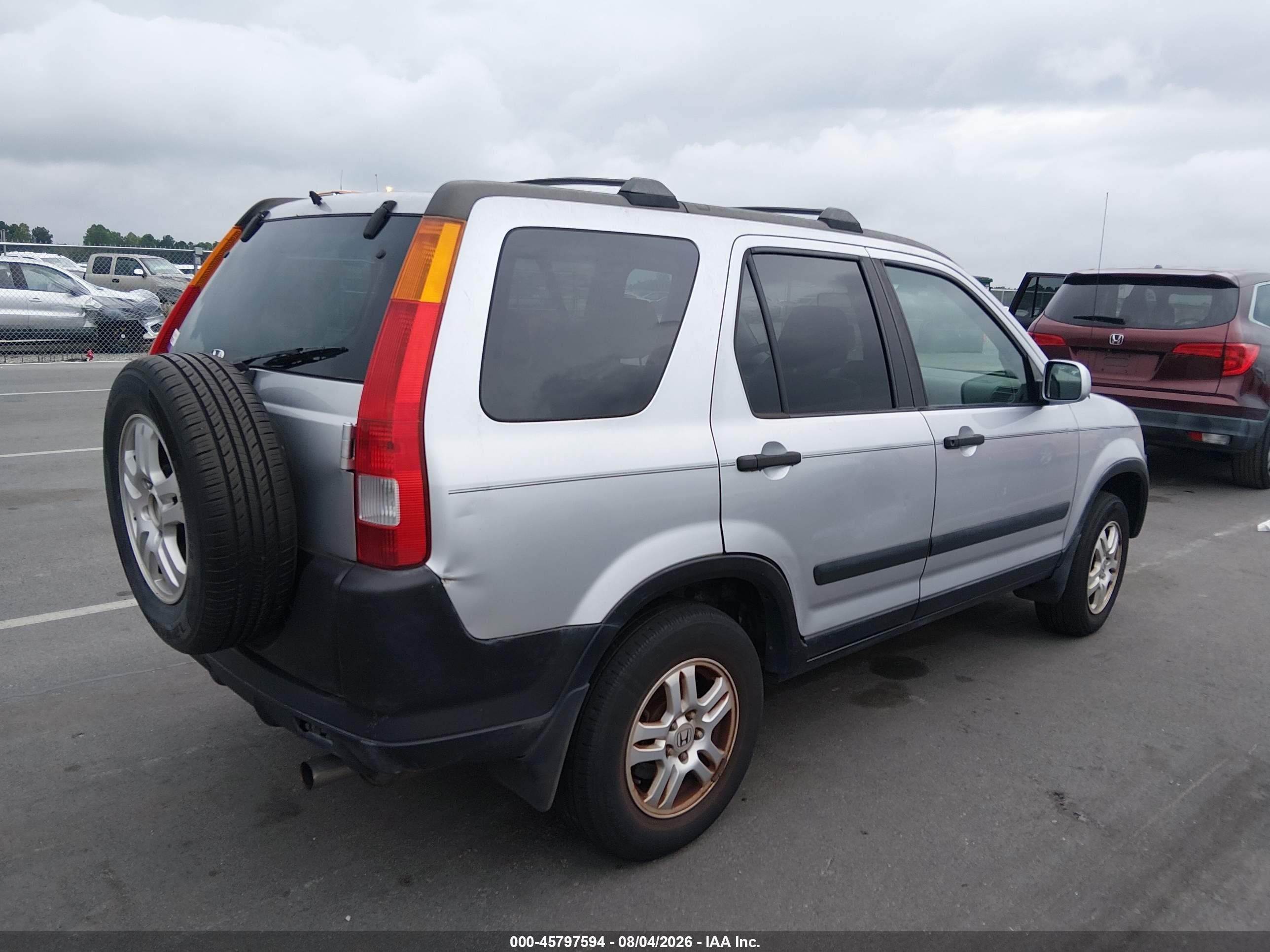 2004 Honda Cr-v Ex Серебряный vin: SHSRD78854U257511