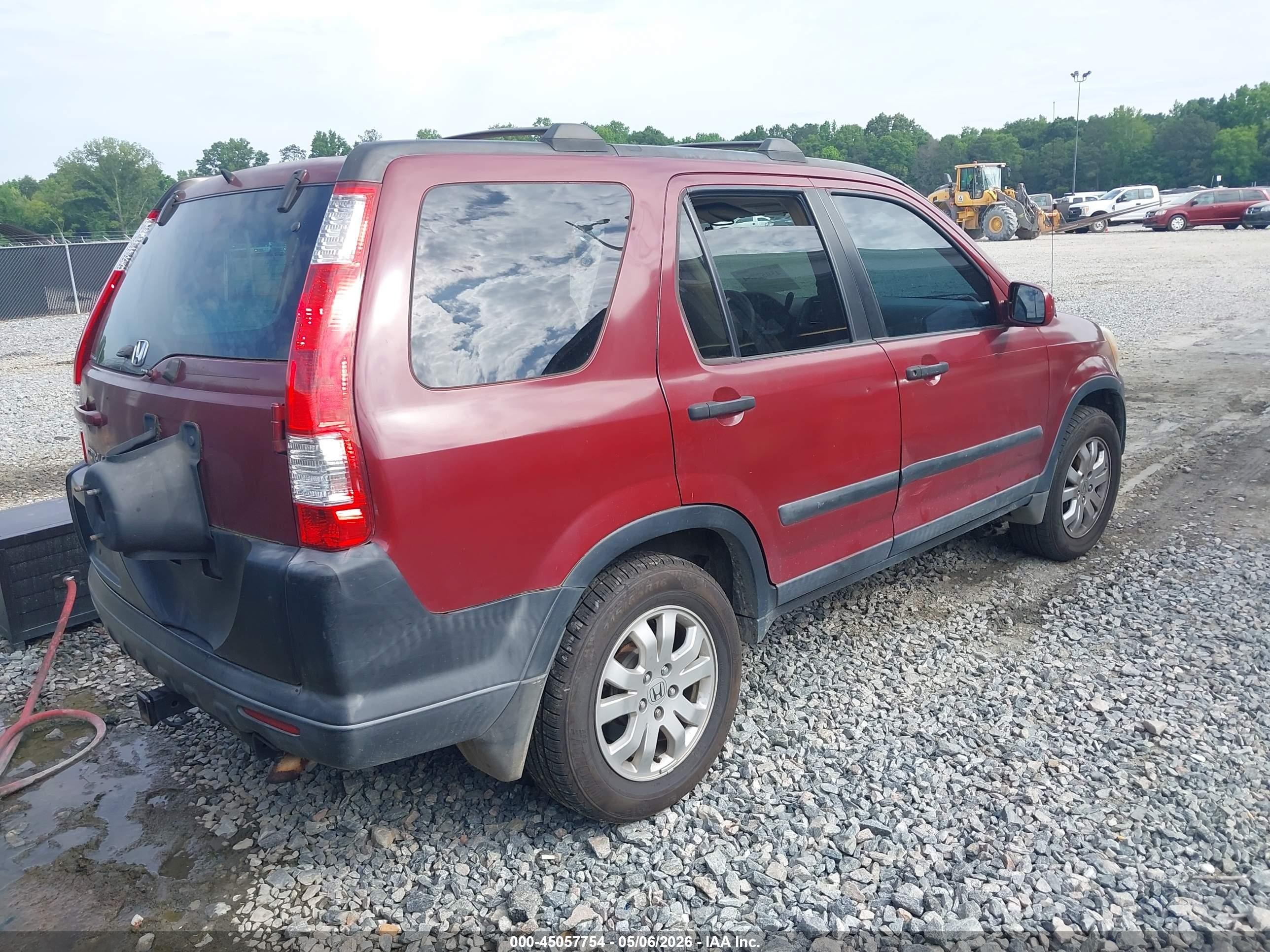 2005 Honda Cr-v Ex Красный vin: SHSRD78855U320172