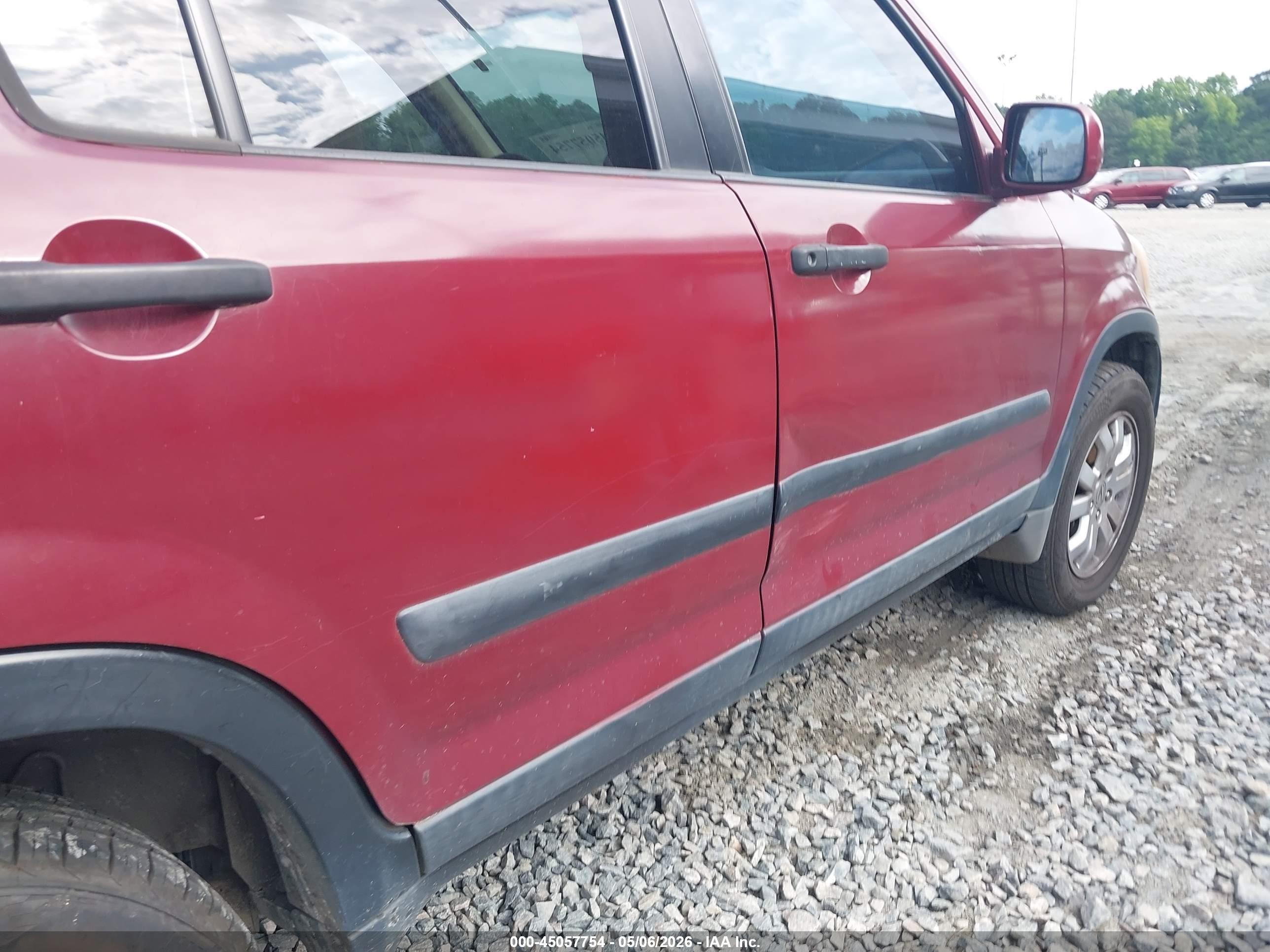 2005 Honda Cr-v Ex Красный vin: SHSRD78855U320172