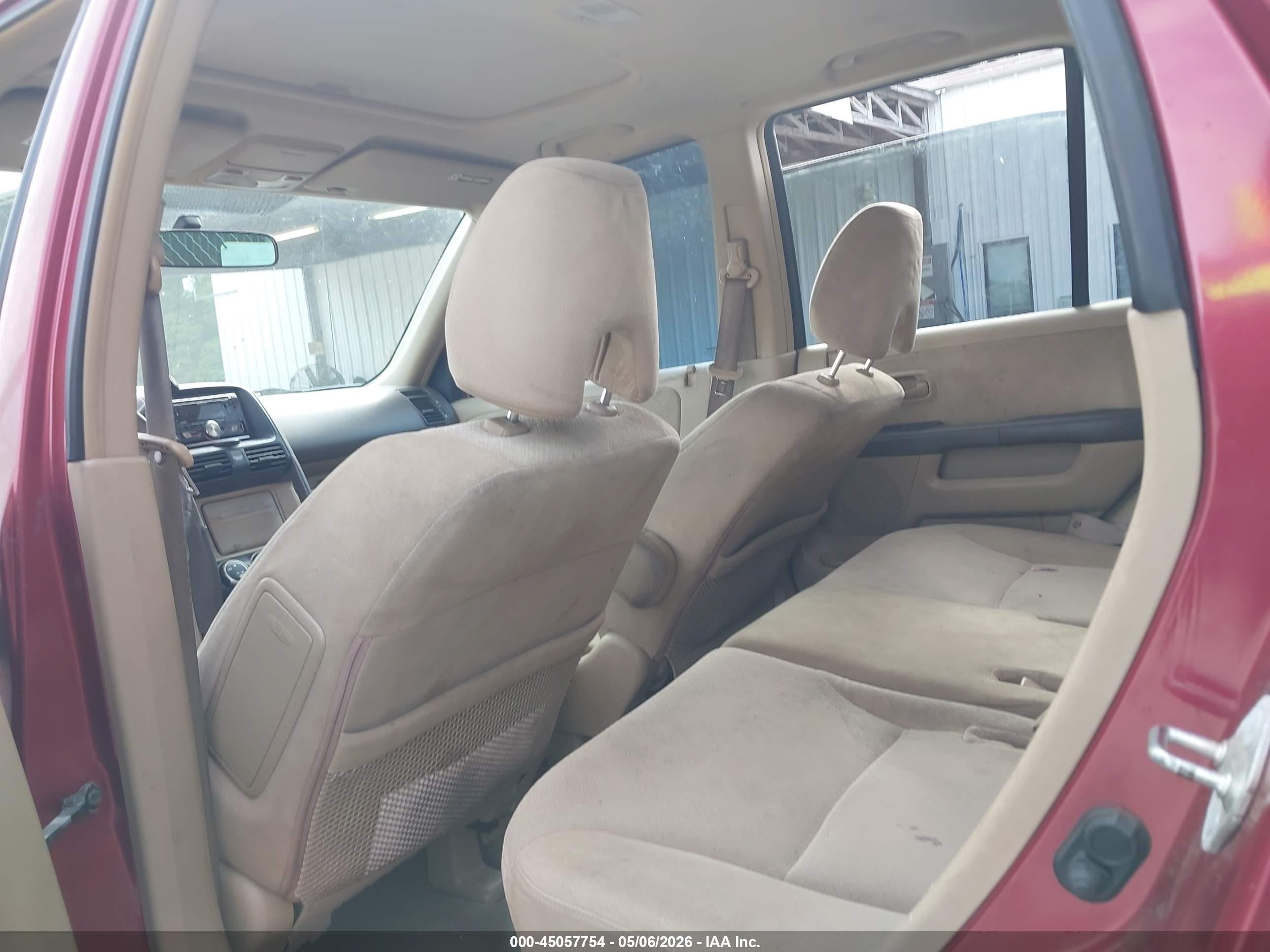 2005 Honda Cr-v Ex Красный vin: SHSRD78855U320172