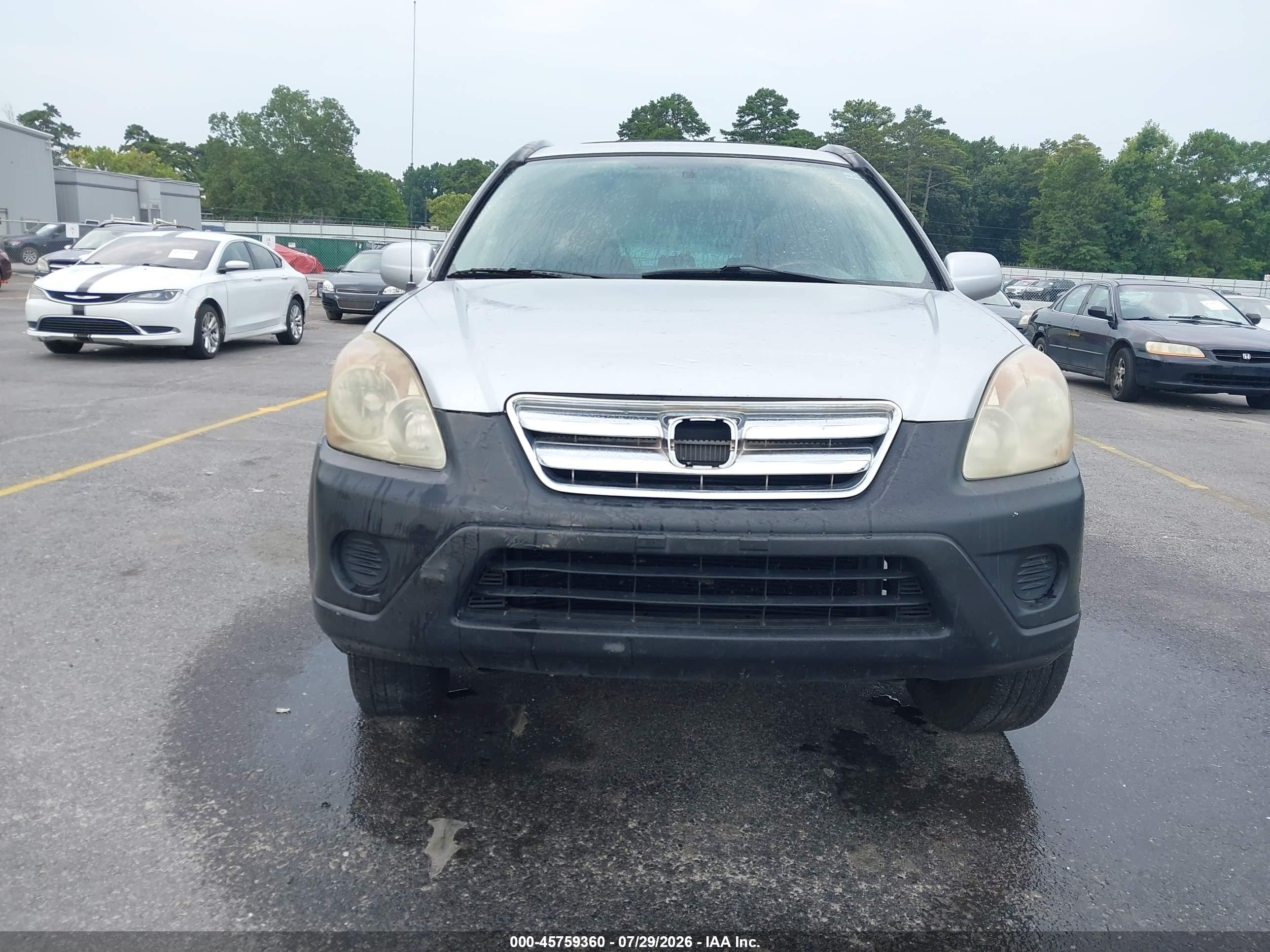 2005 Honda Cr-v Ex Silver vin: SHSRD78855U325310