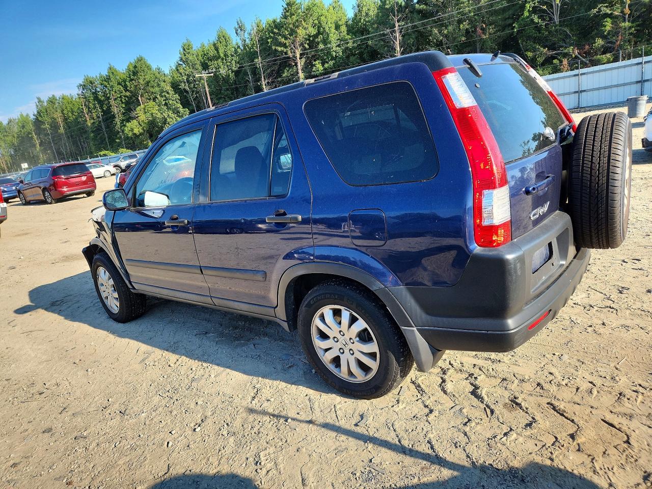 2005 Honda Cr-v Ex Blue vin: SHSRD78855U331785