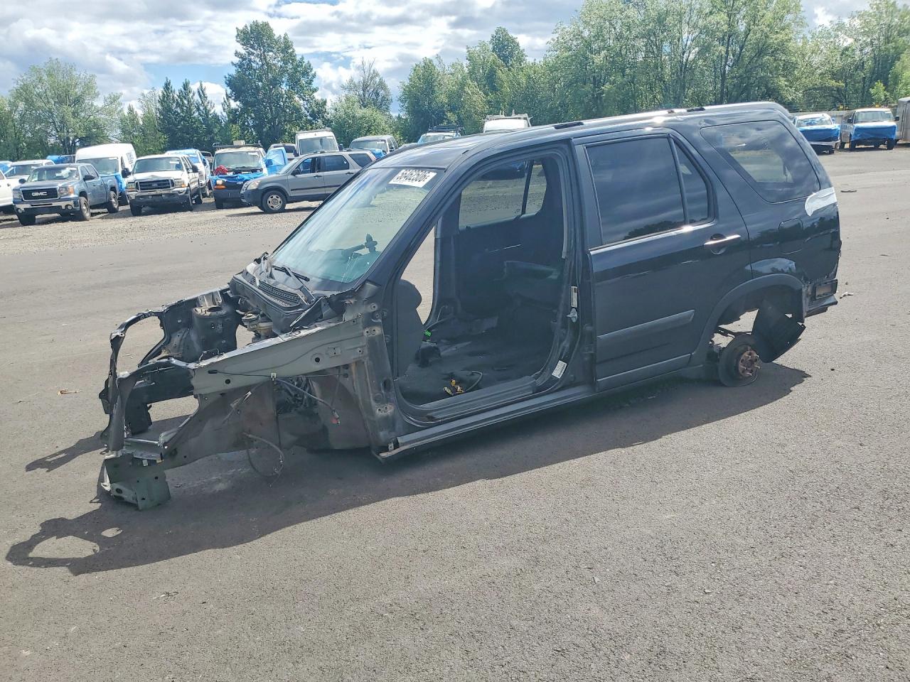 2005 Honda Cr-v Black vin: SHSRD78856U414022