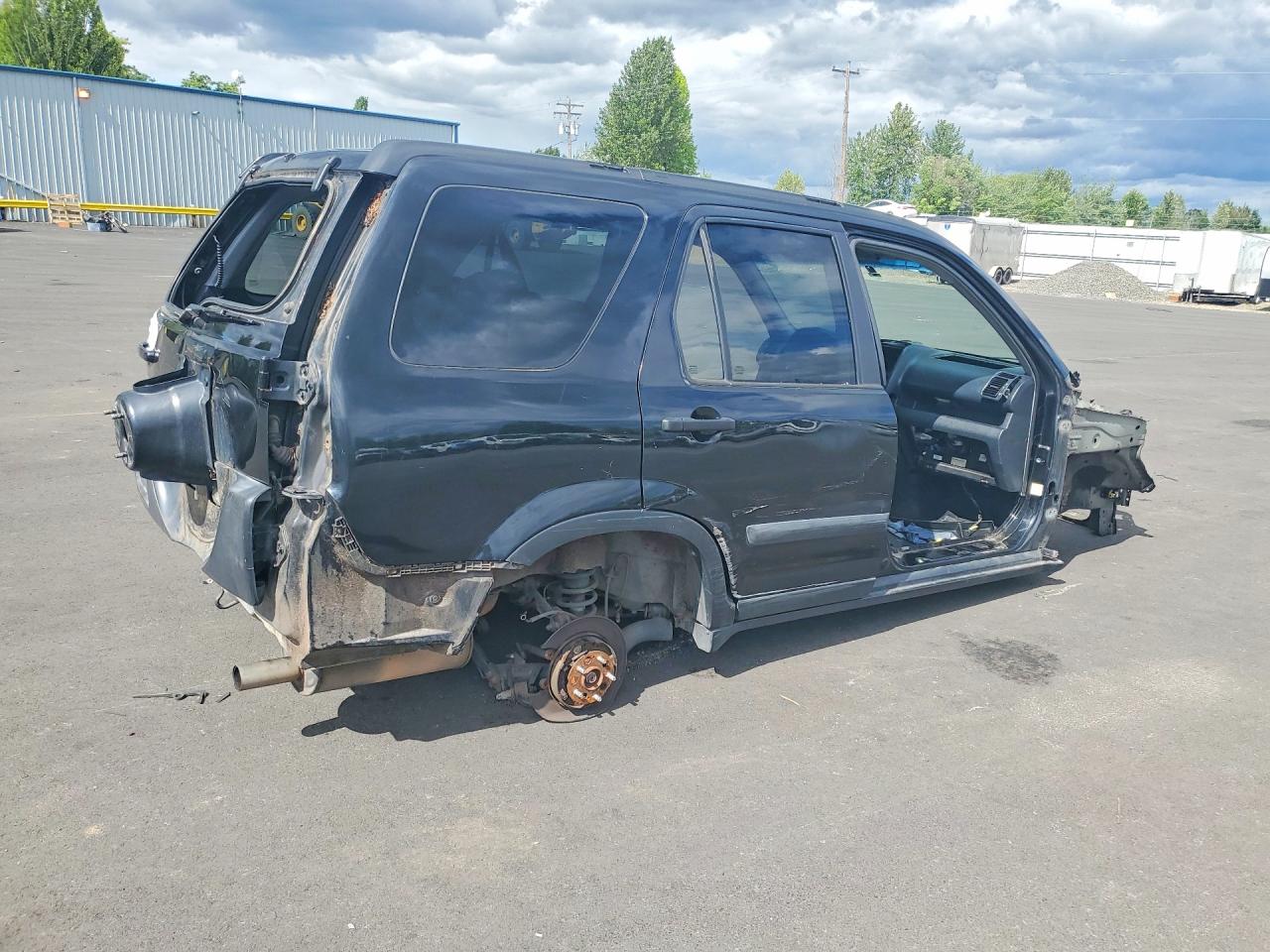 2005 Honda Cr-v Black vin: SHSRD78856U414022