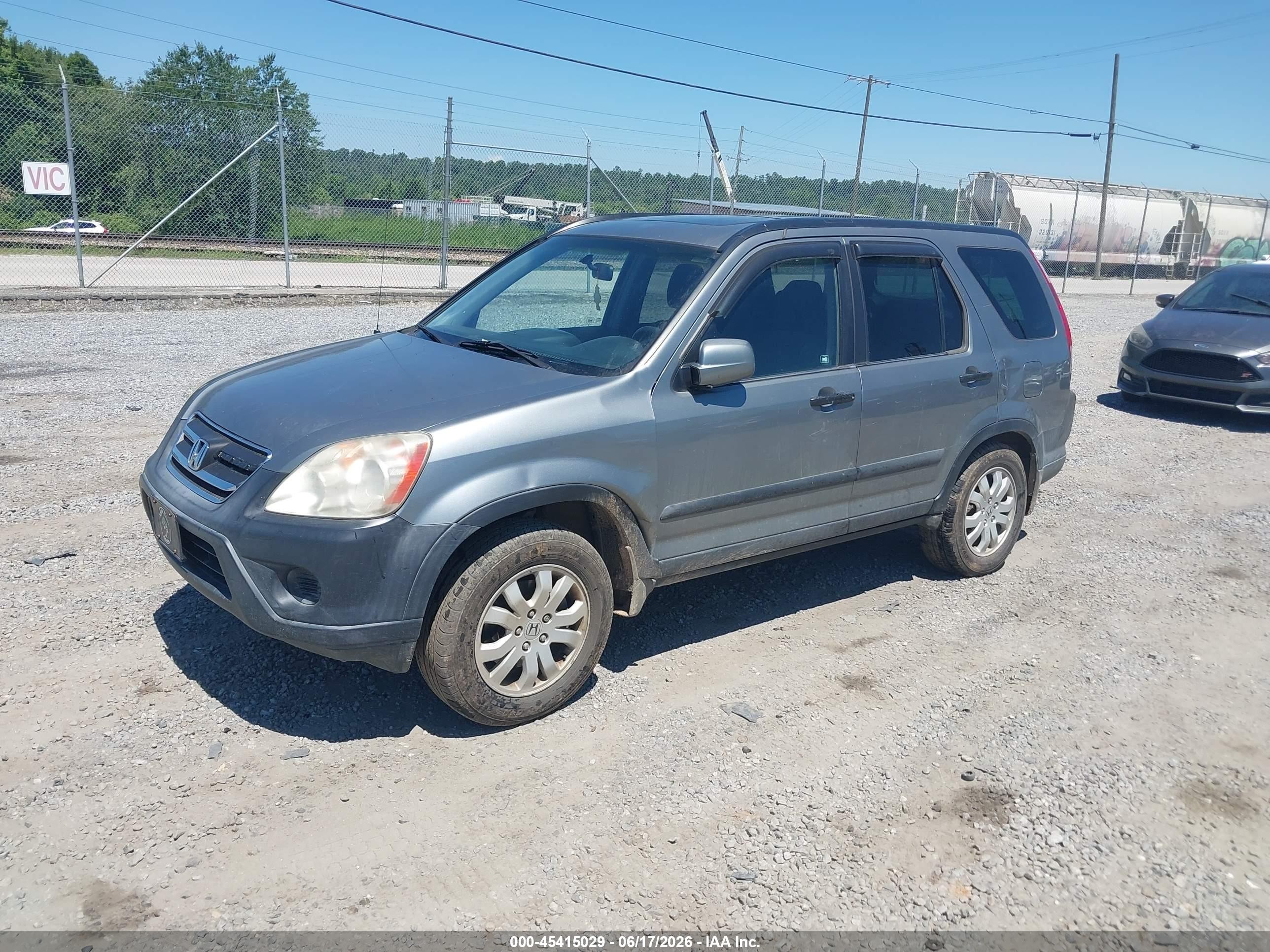 2006 Honda Cr-v Ex Gray vin: SHSRD78856U419169