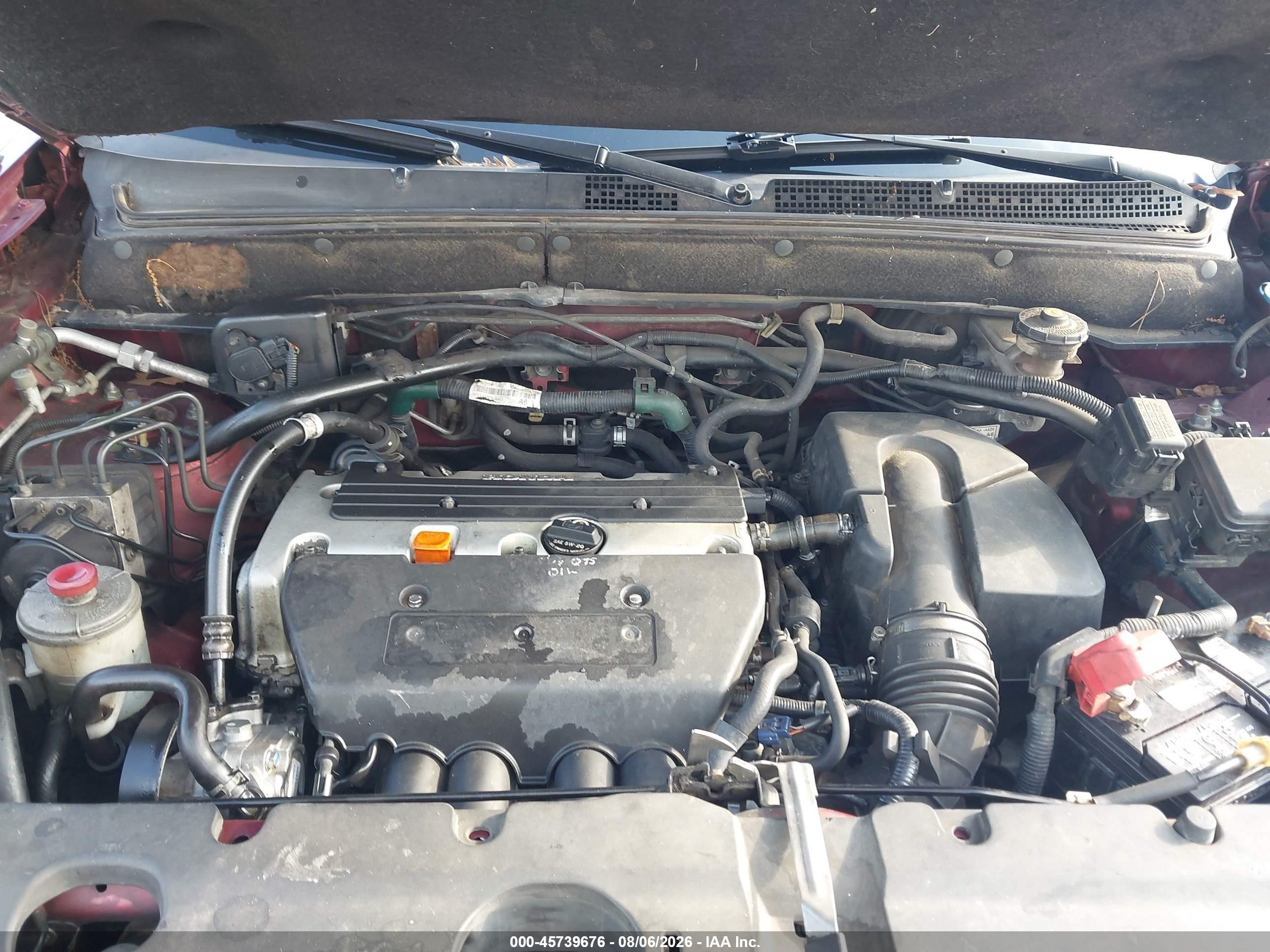 2006 Honda Cr-v Ex Burgundy vin: SHSRD78856U436697