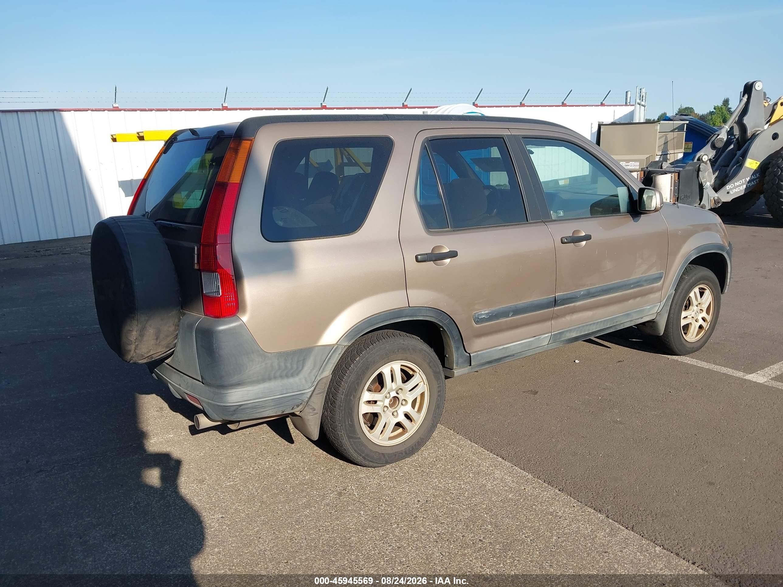 2003 Honda Cr-v Ex Tan vin: SHSRD78863U107602