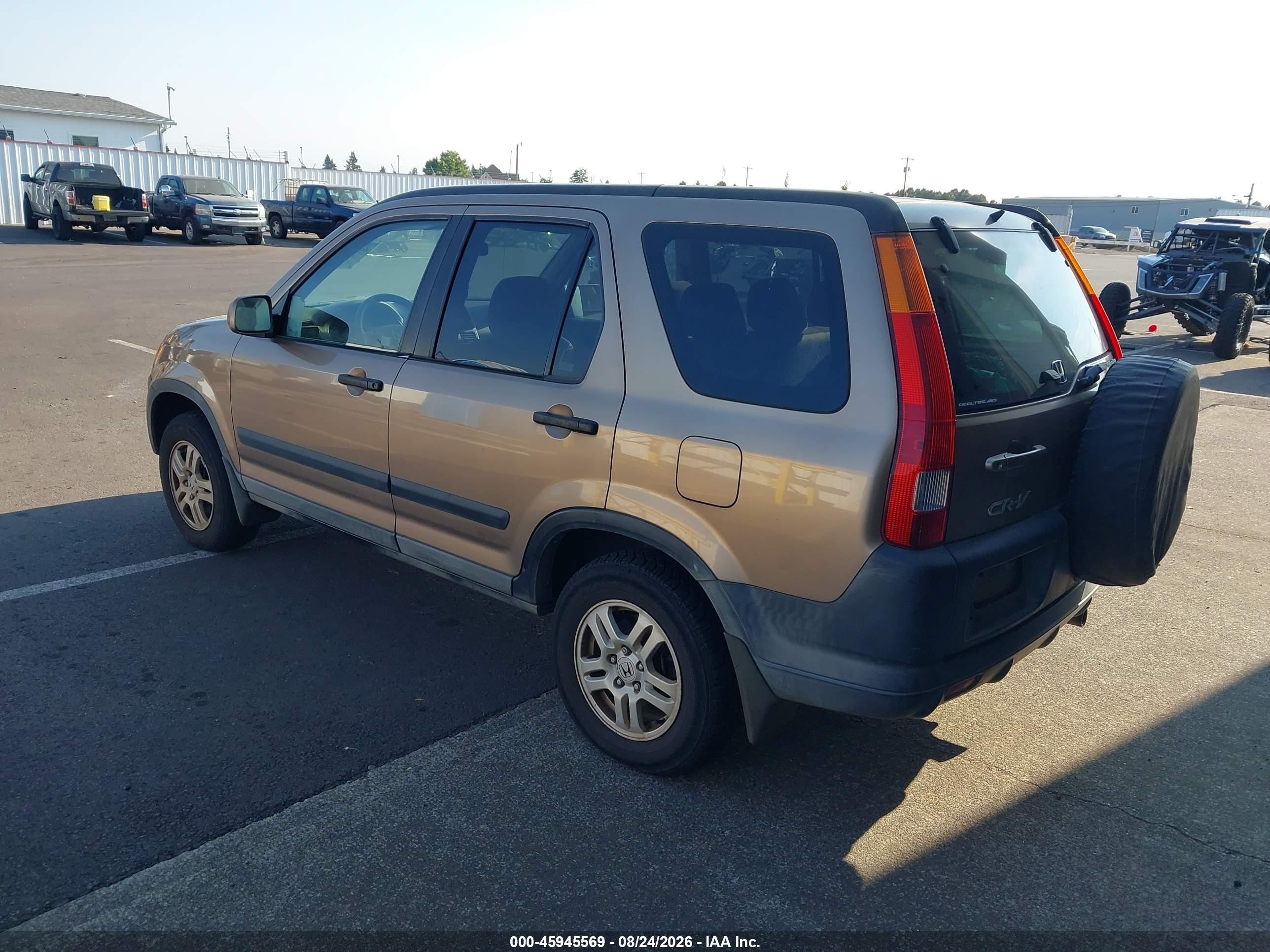 2003 Honda Cr-v Ex Tan vin: SHSRD78863U107602