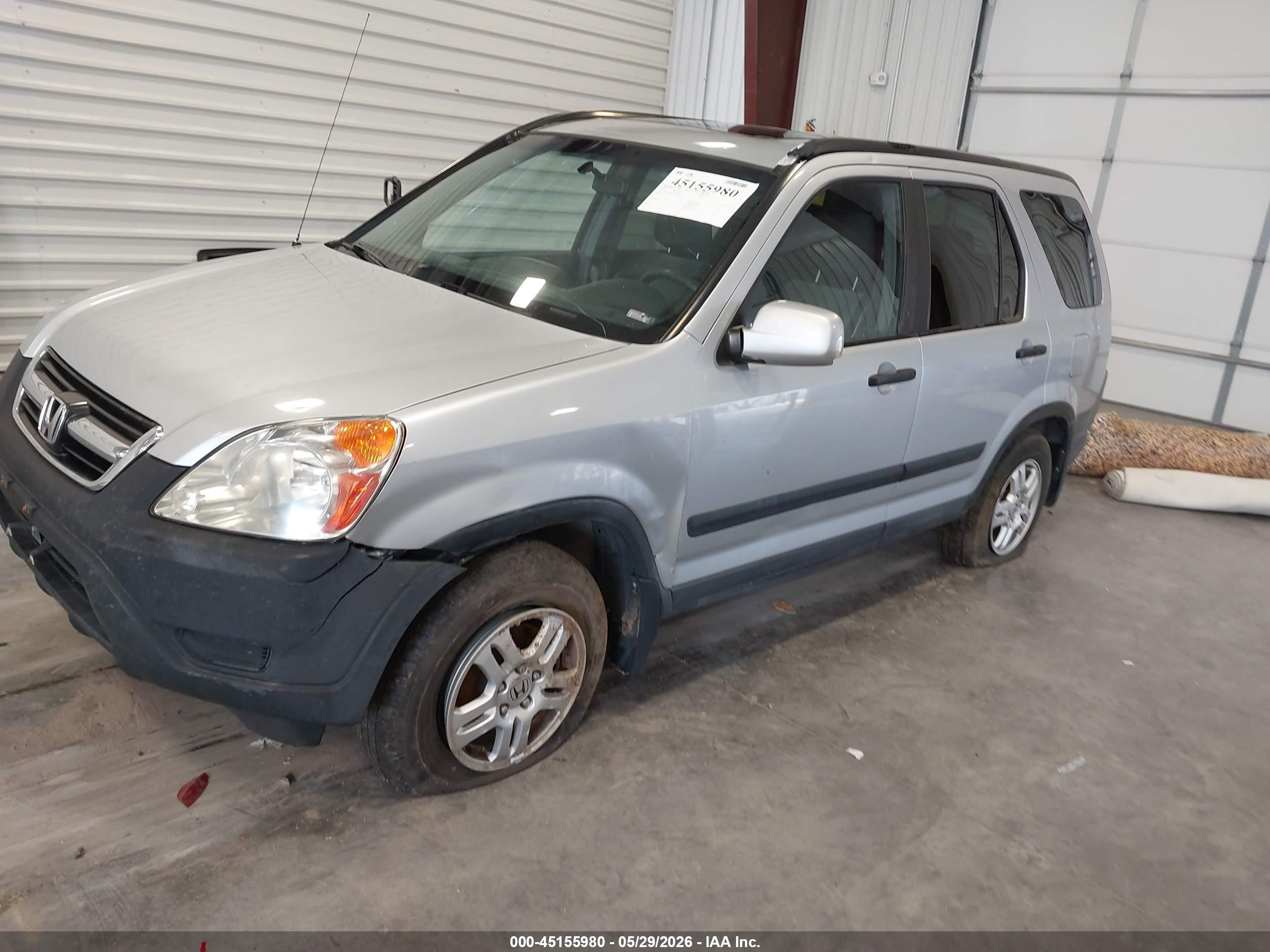 2003 Honda Cr-v Ex Серебряный vin: SHSRD78863U109303