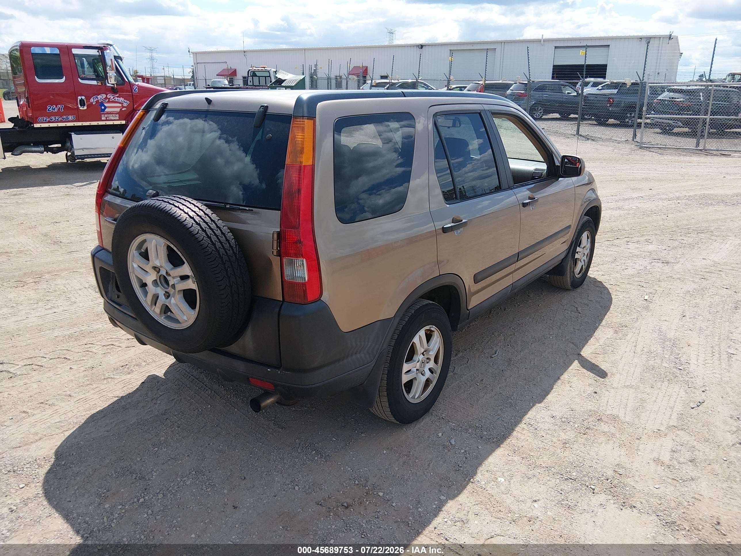 2003 Honda Cr-v Ex Gold vin: SHSRD78863U123797