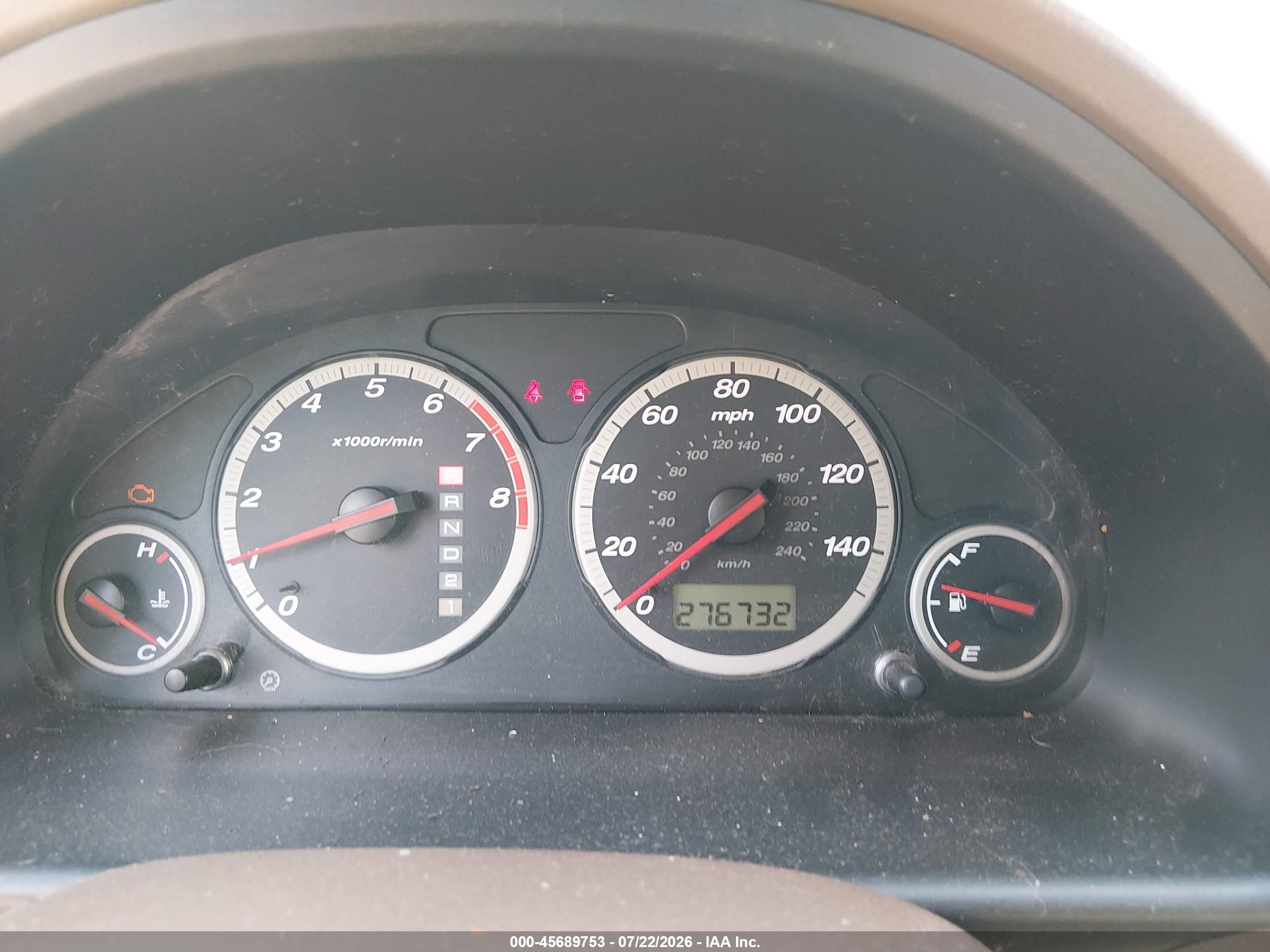 2003 Honda Cr-v Ex Gold vin: SHSRD78863U123797