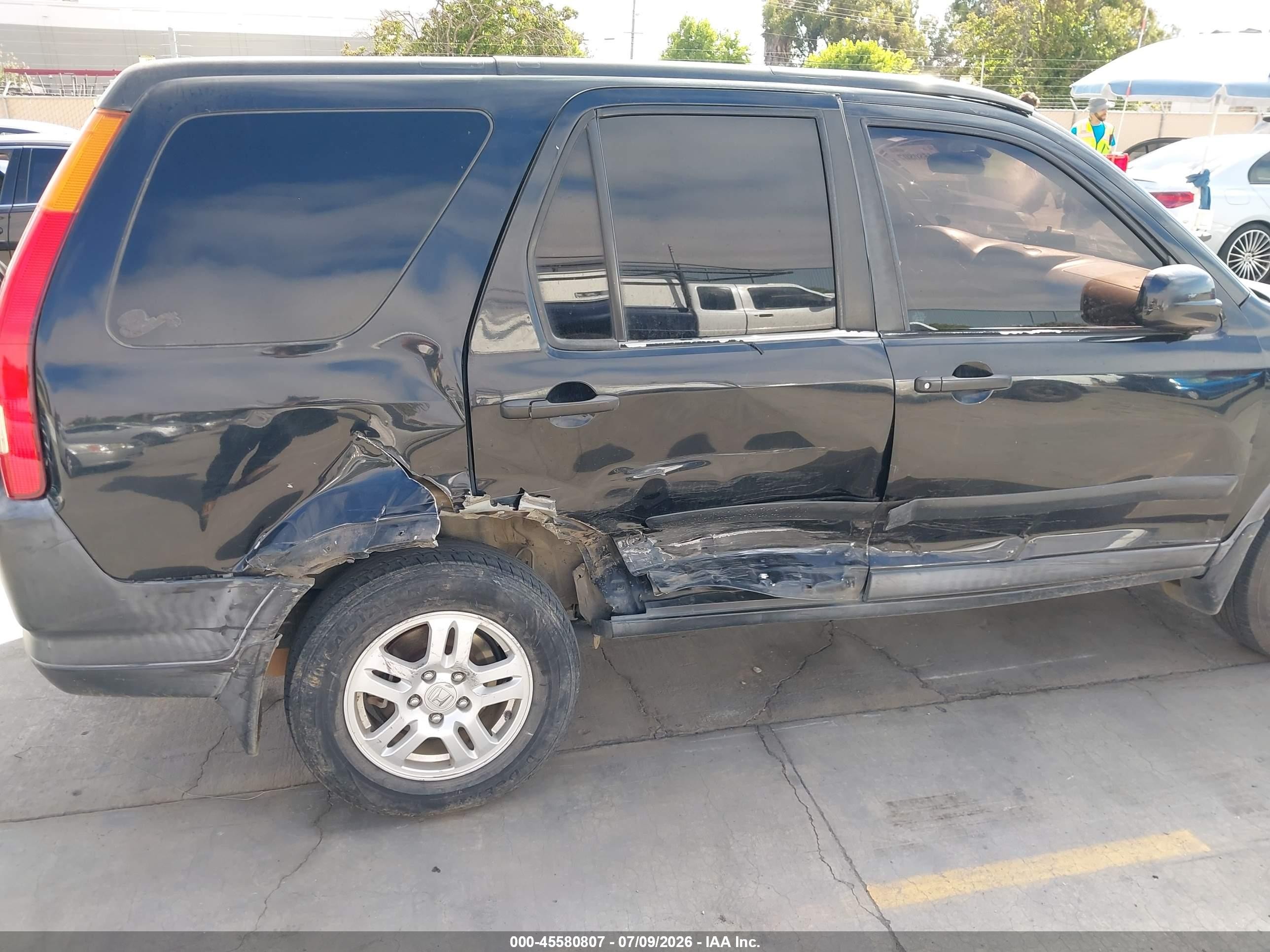 2003 Honda Cr-v Ex Black vin: SHSRD78863U134668
