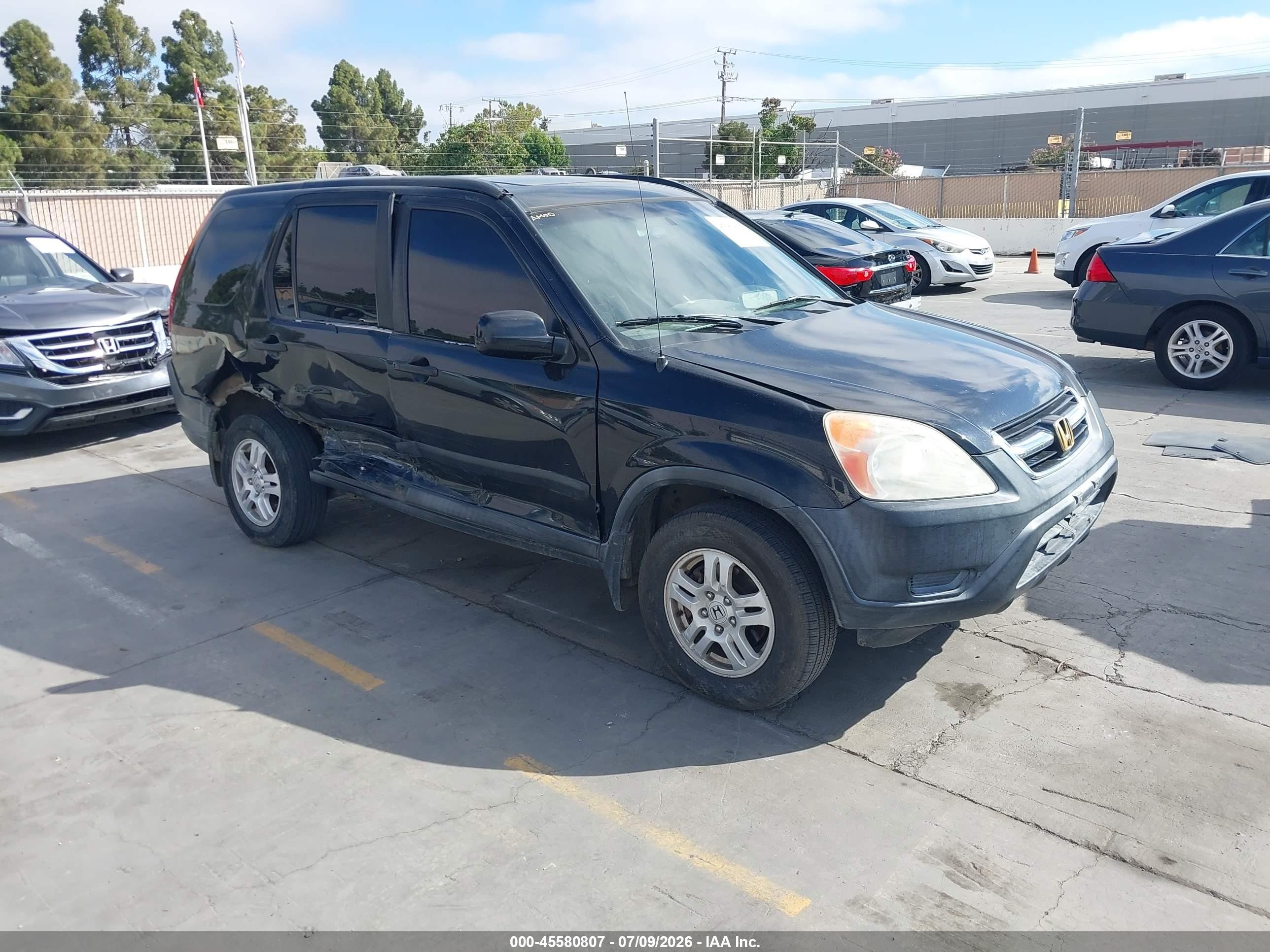 2003 Honda Cr-v Ex Black vin: SHSRD78863U134668