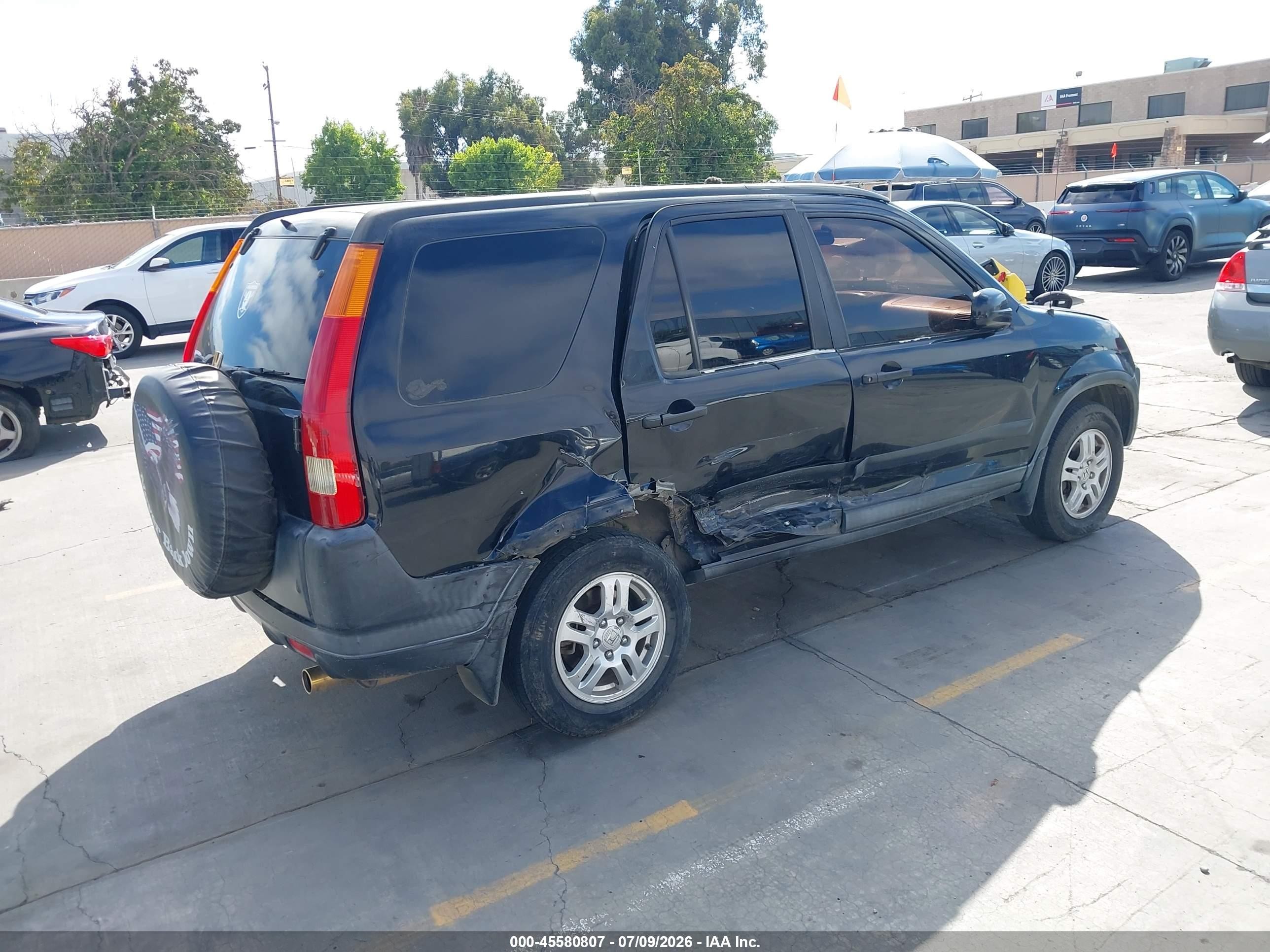 2003 Honda Cr-v Ex Black vin: SHSRD78863U134668