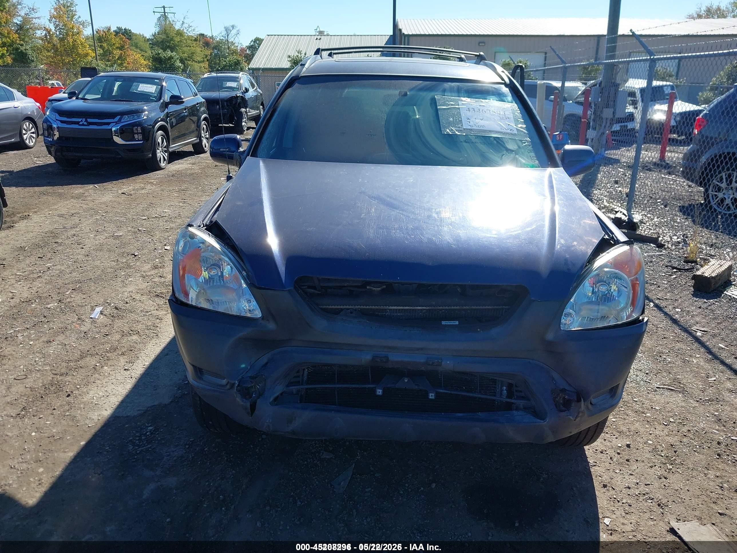 2003 Honda Cr-v Ex Navy vin: SHSRD78863U136842