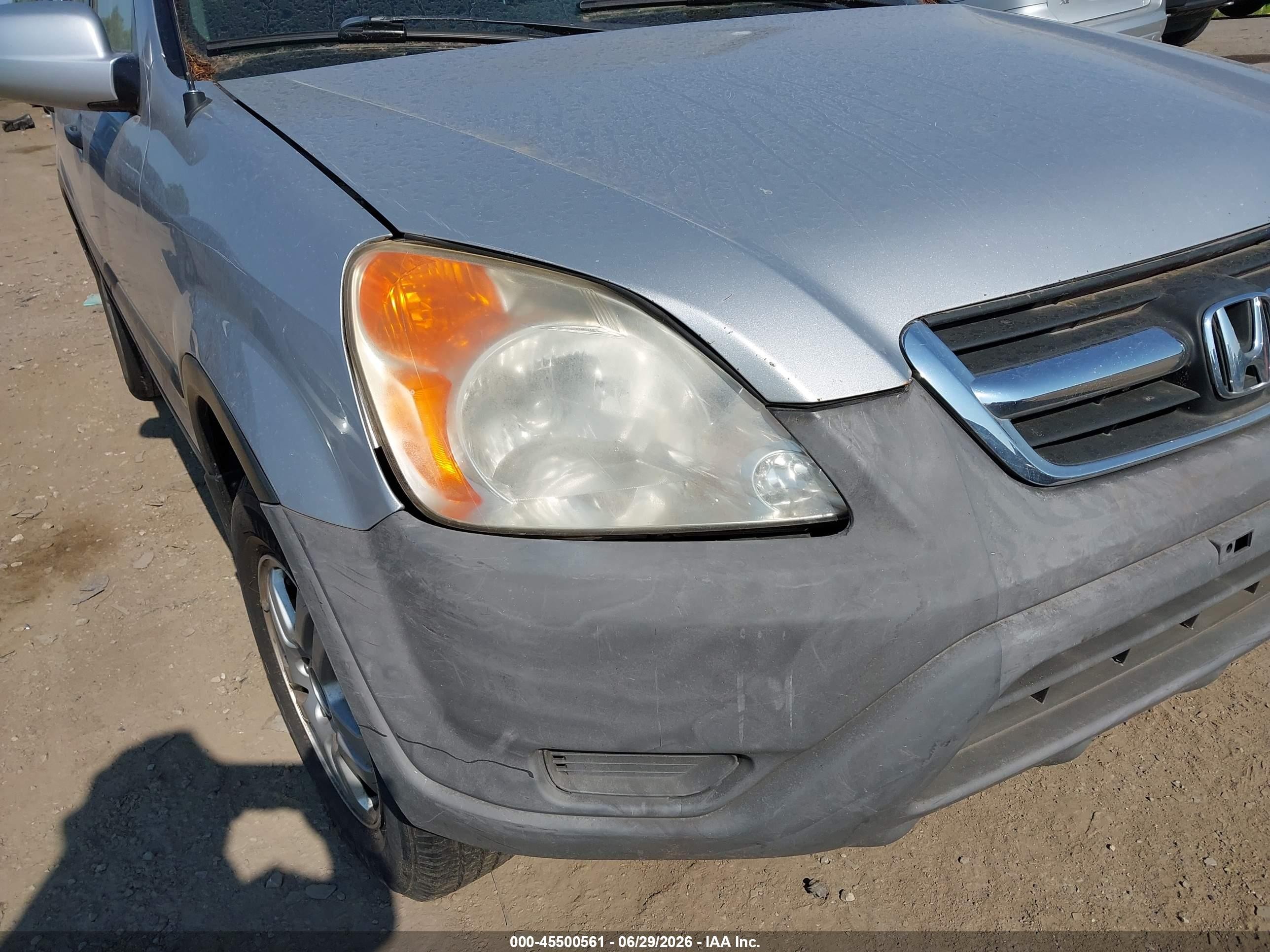 2004 Honda Cr-v Ex Silver vin: SHSRD78864U214764