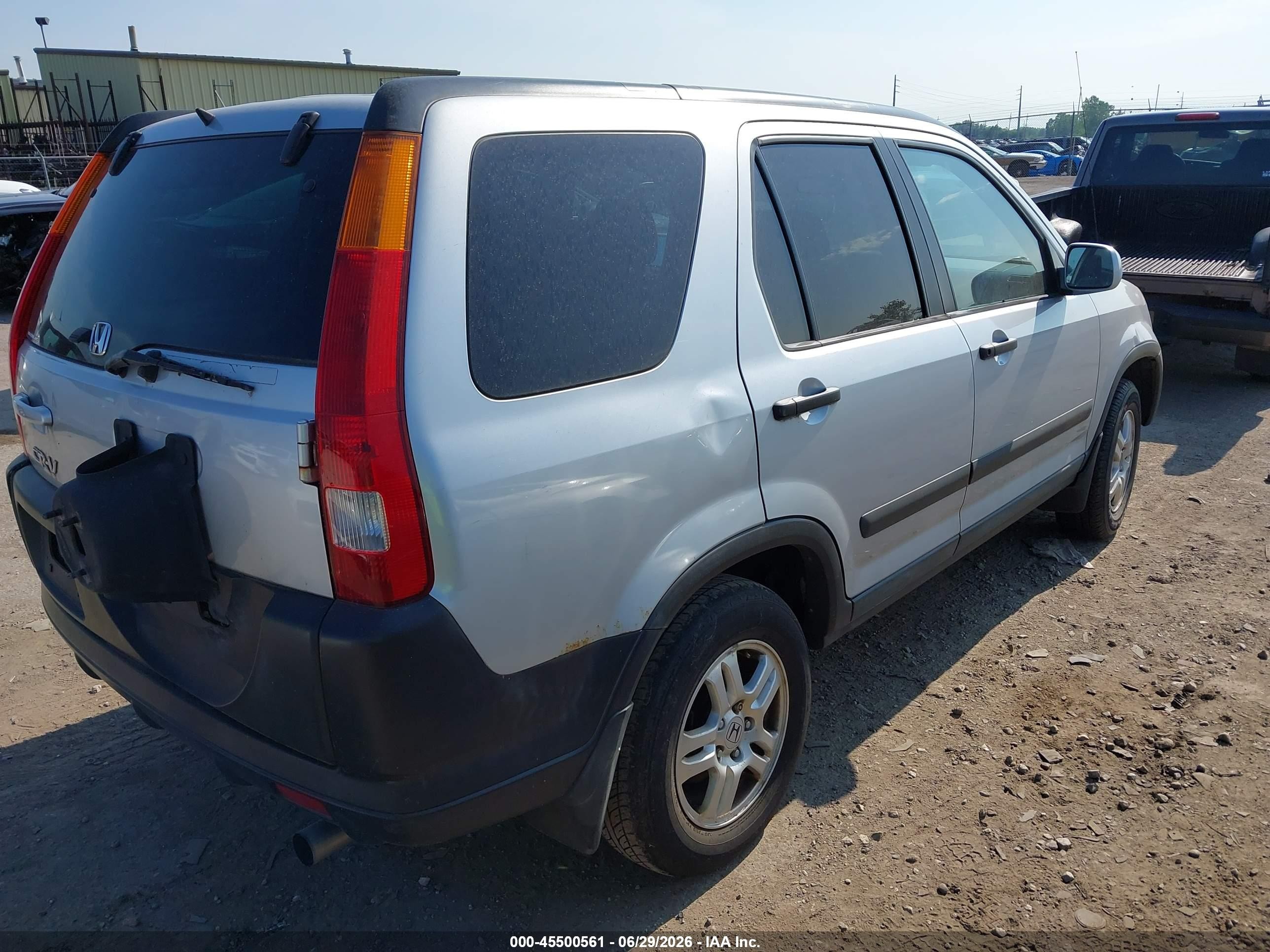 2004 Honda Cr-v Ex Silver vin: SHSRD78864U214764