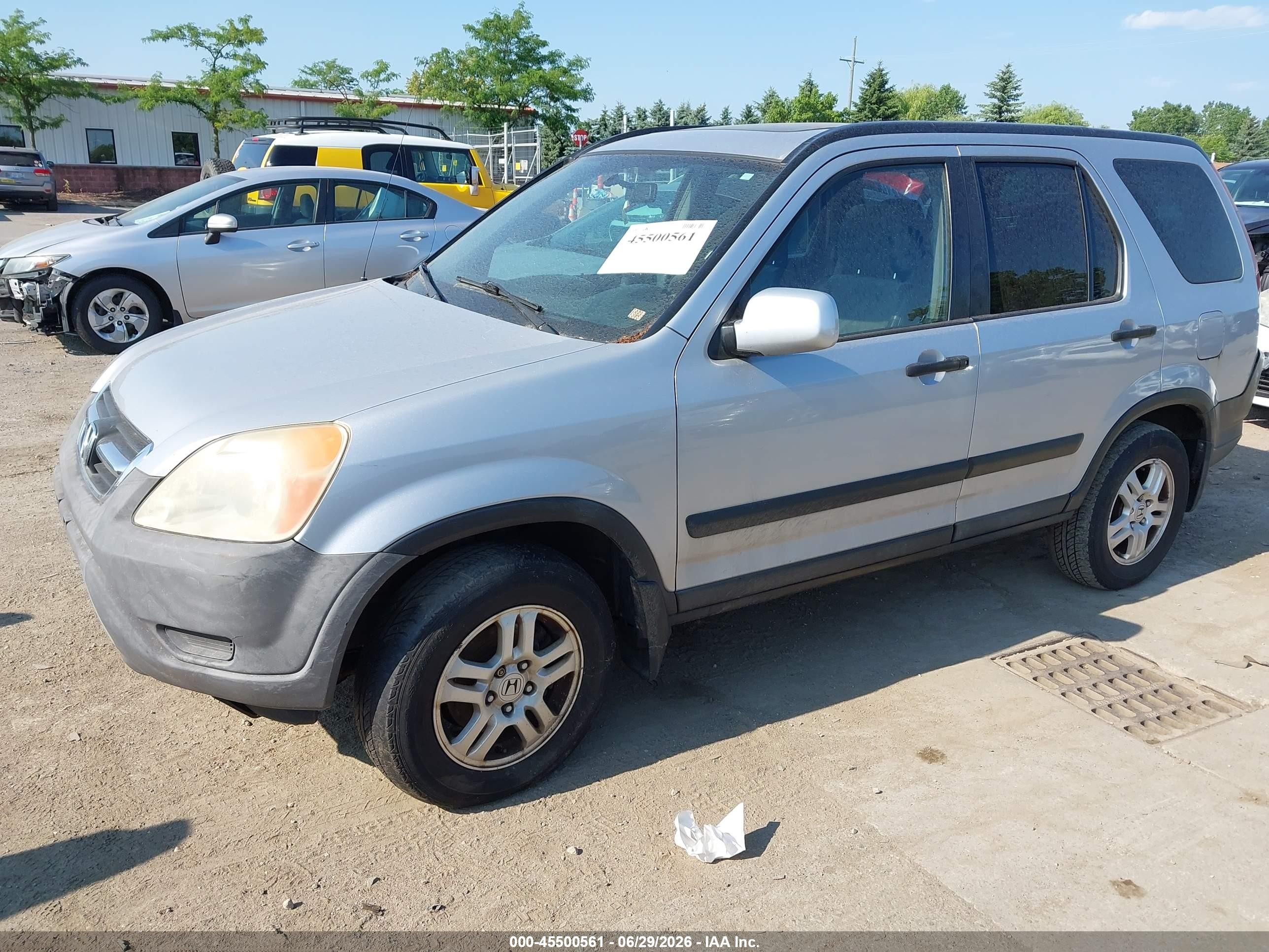 2004 Honda Cr-v Ex Silver vin: SHSRD78864U214764