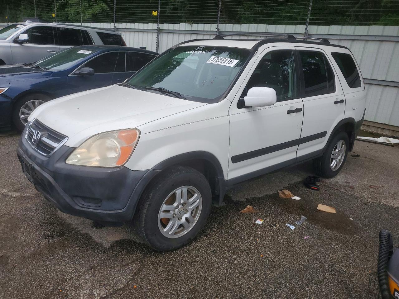 2004 Honda Cr-v Ex White vin: SHSRD78864U222623