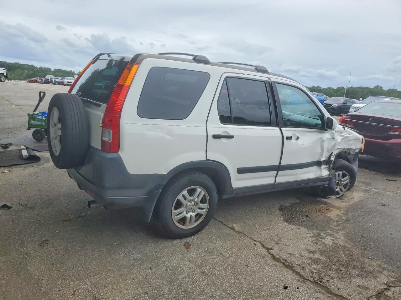 2004 Honda Cr-v Ex White vin: SHSRD78864U222623