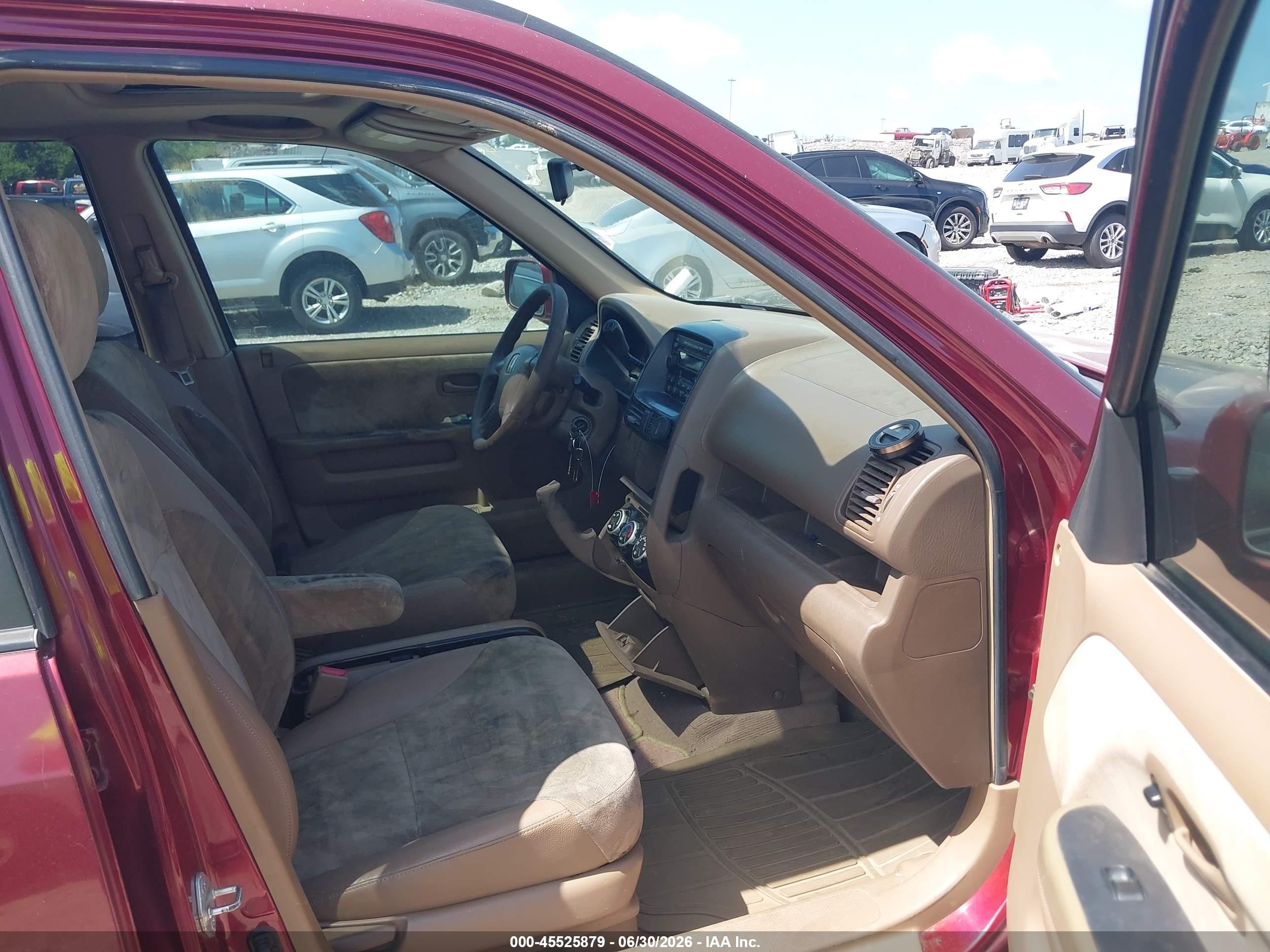 2004 Honda Cr-v Ex Burgundy vin: SHSRD78864U254150