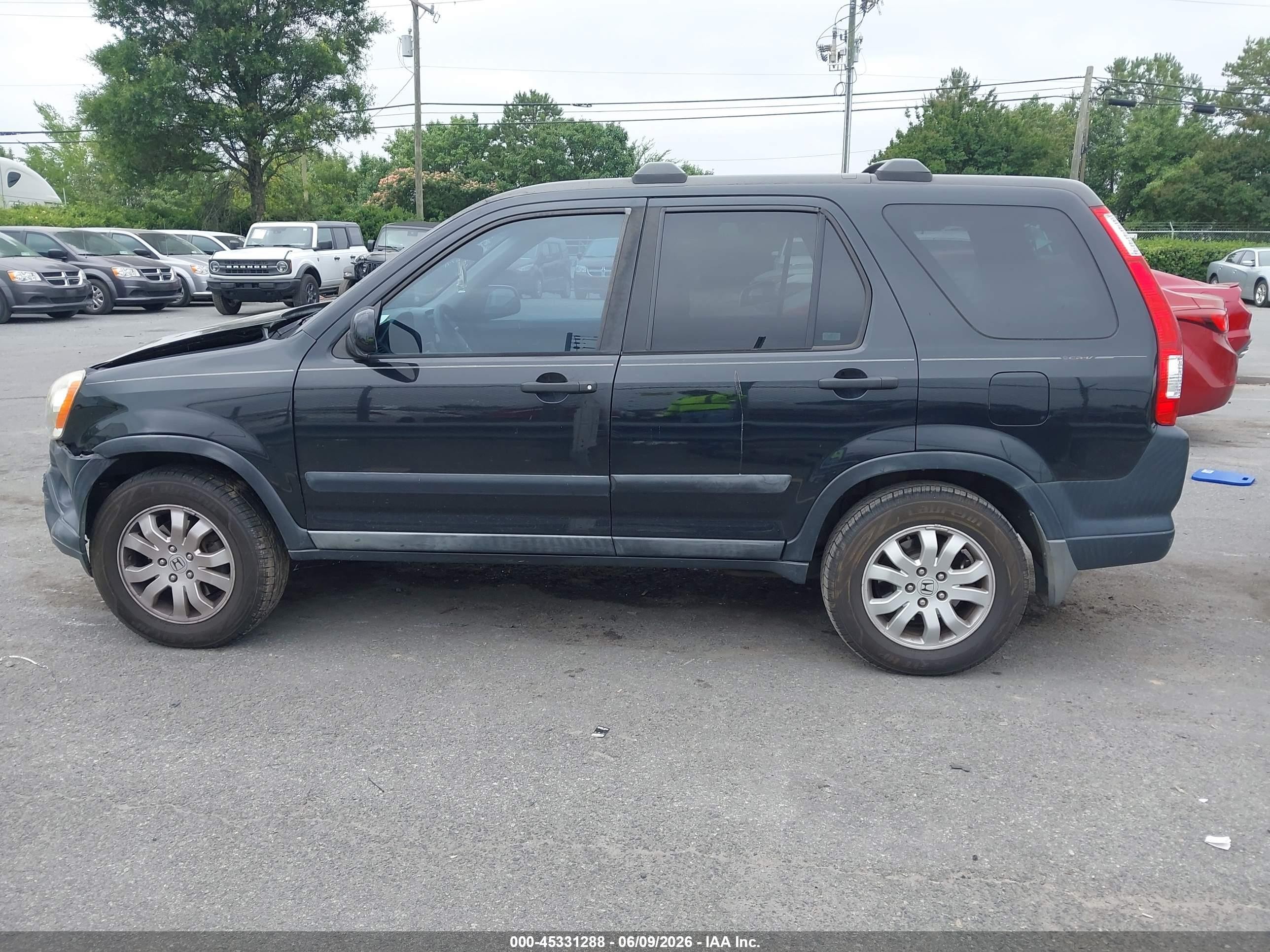 2005 Honda Cr-v Ex Black vin: SHSRD78865U300741
