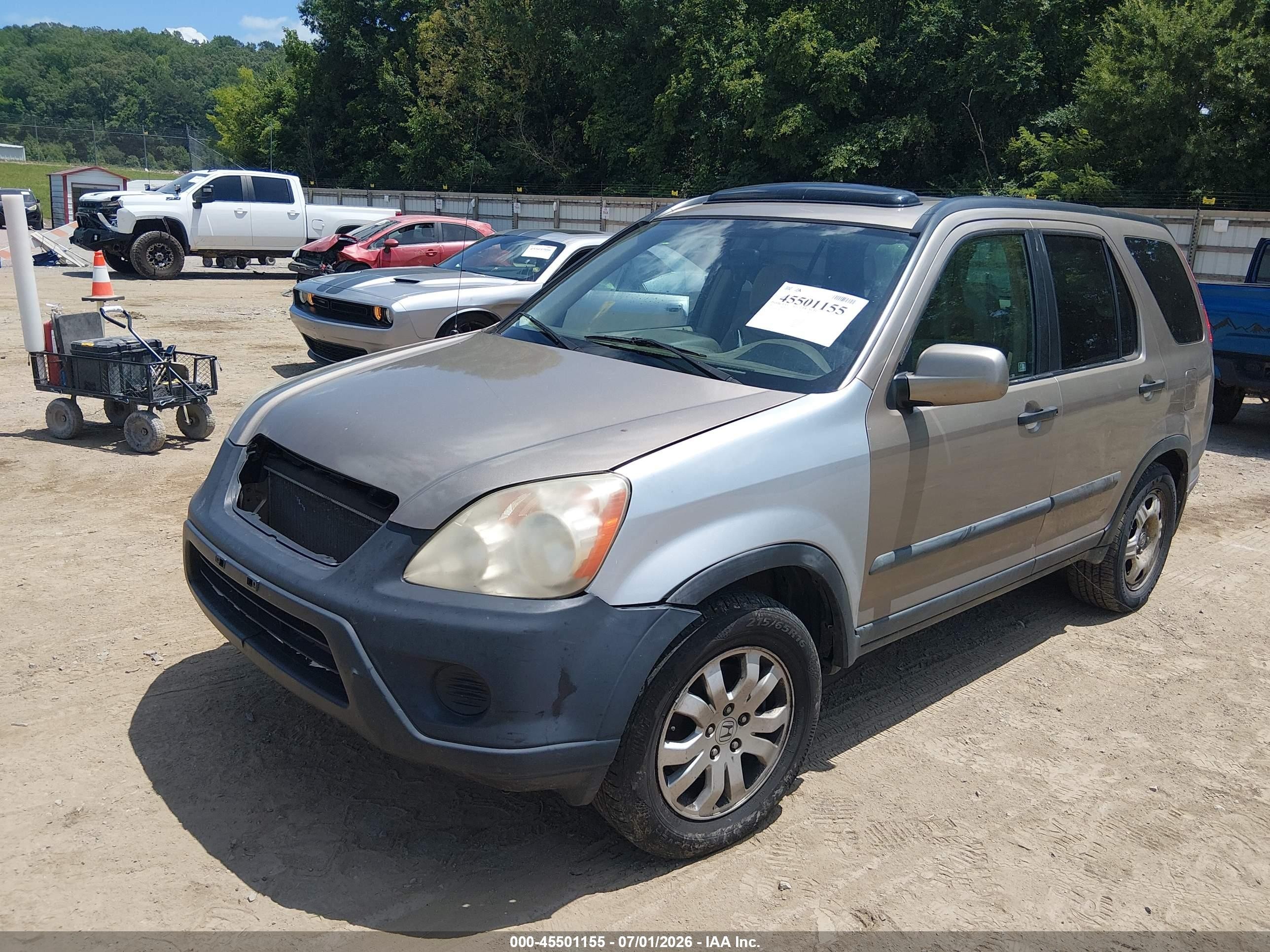 2005 Honda Cr-v Ex Pewter vin: SHSRD78865U315725