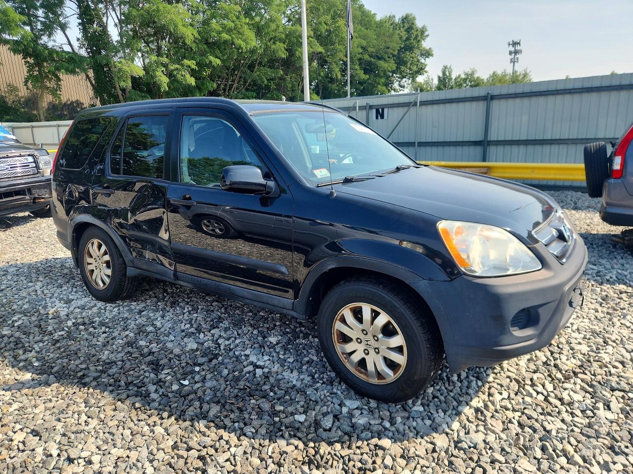 2005 Honda Cr-v Ex Black vin: SHSRD78865U321329
